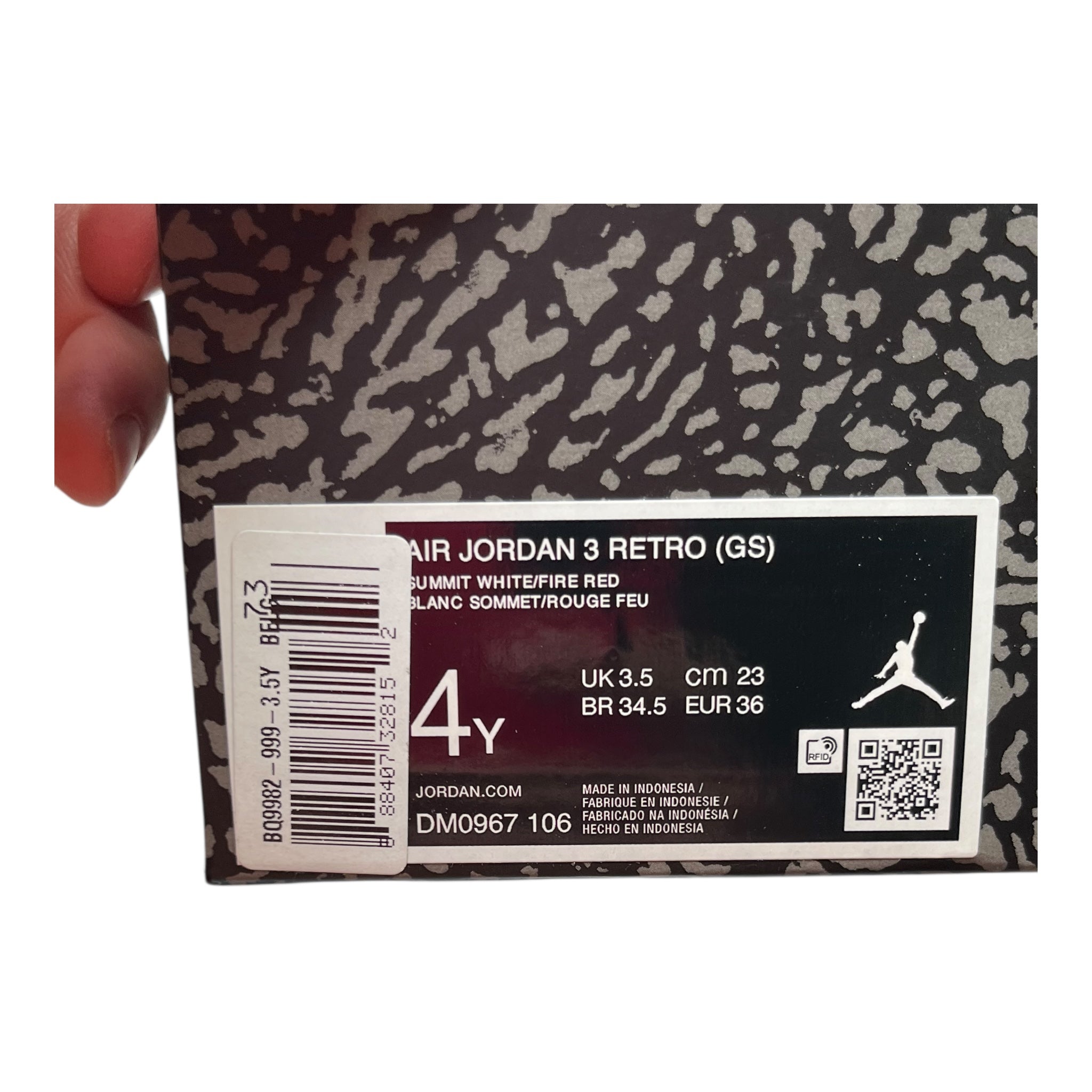 Jordan 3 Retro Cement Grey (36EU)