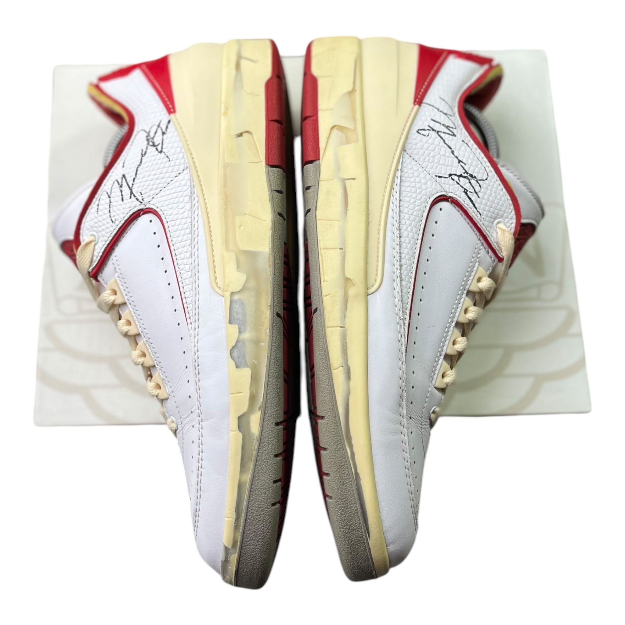 Jordan 2 Retro Low SP Off-White Weiß Rot (44.5EU)