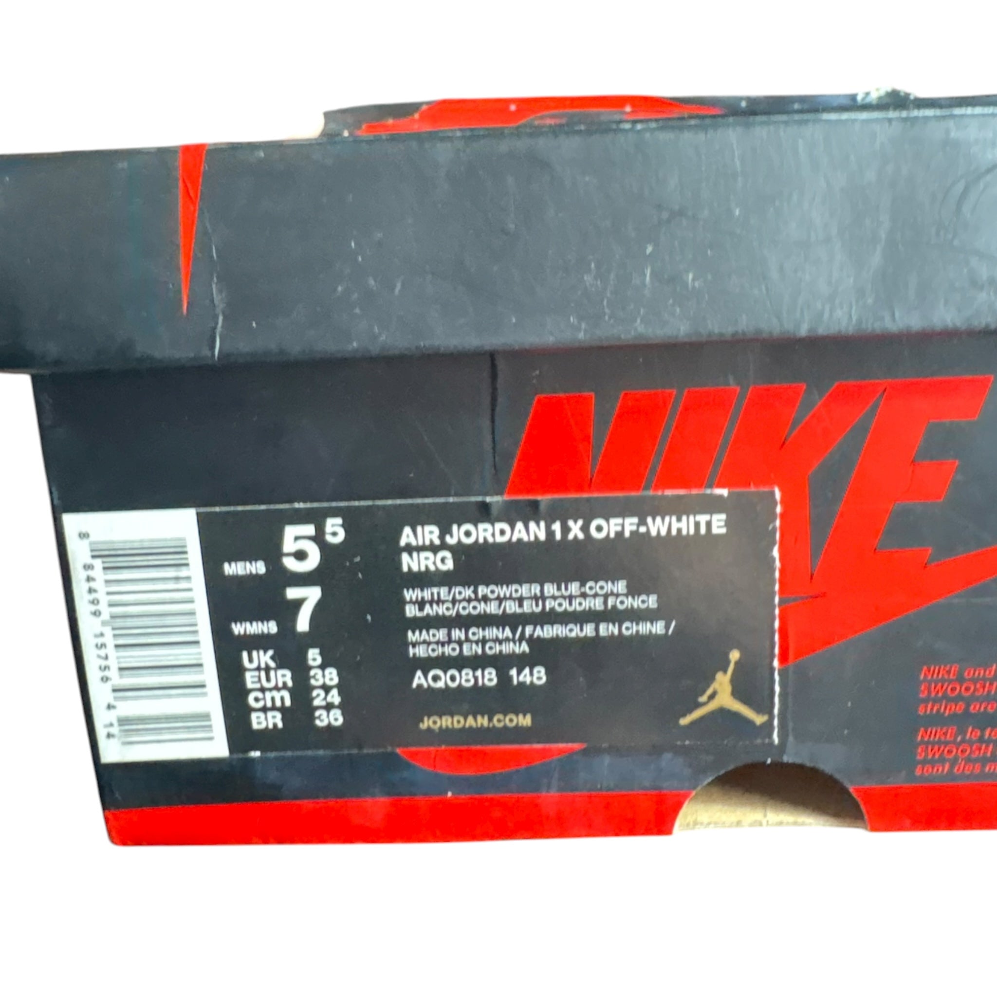 Jordan One Off-White UNC (38EU)