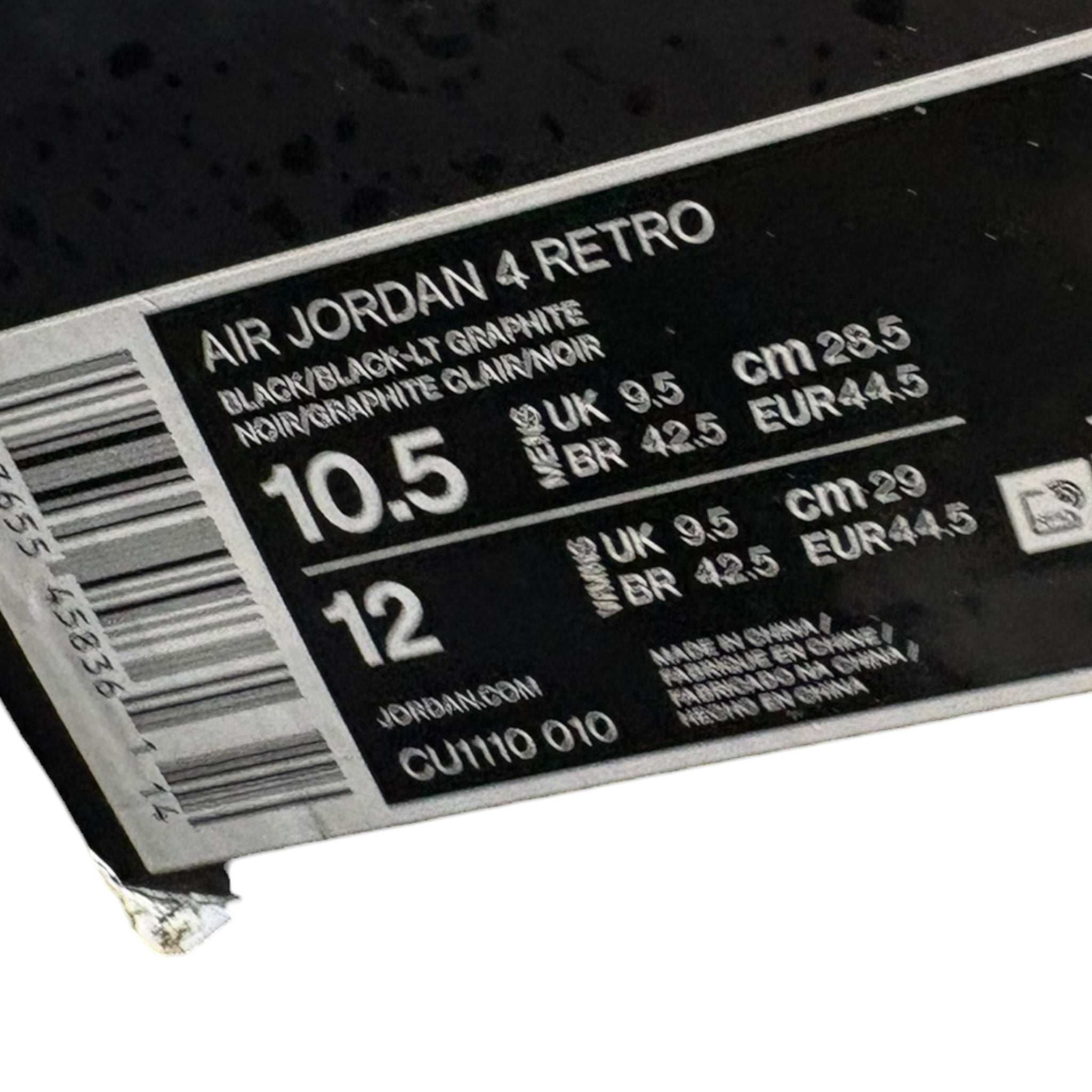 Jordan 4 Black Cat 2020 (44.5EU)