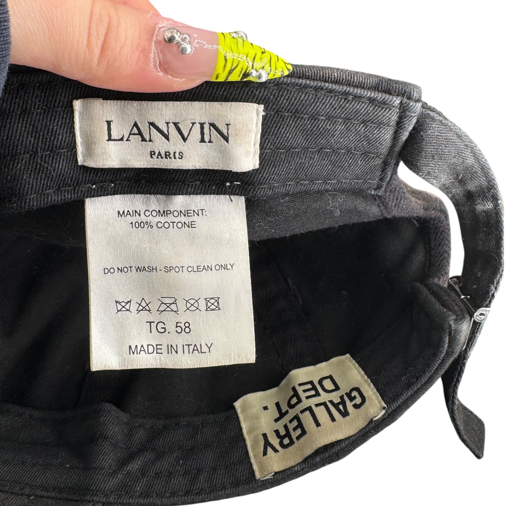 Casquette Lanvin x Gallery Dept