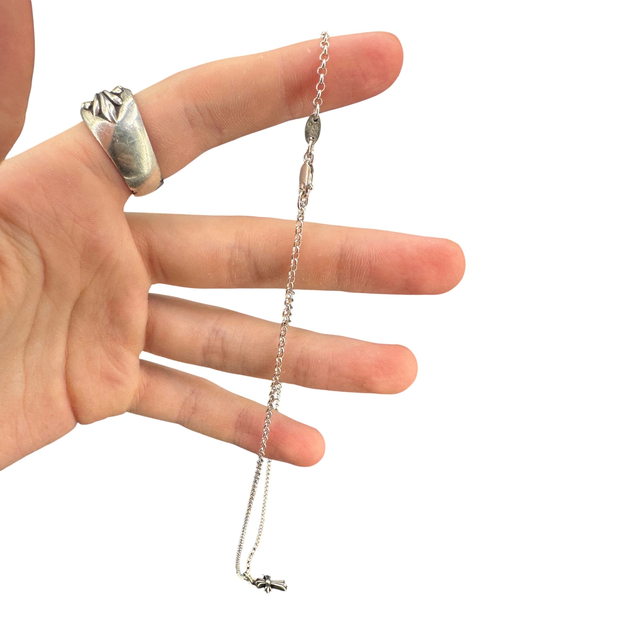 Chaîne et Pendentif Baby Fat Chrome Hearts Argent 925
