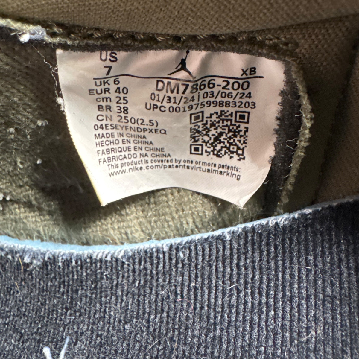 Jordan One Low Travis Scott Medium Olive (40EU)