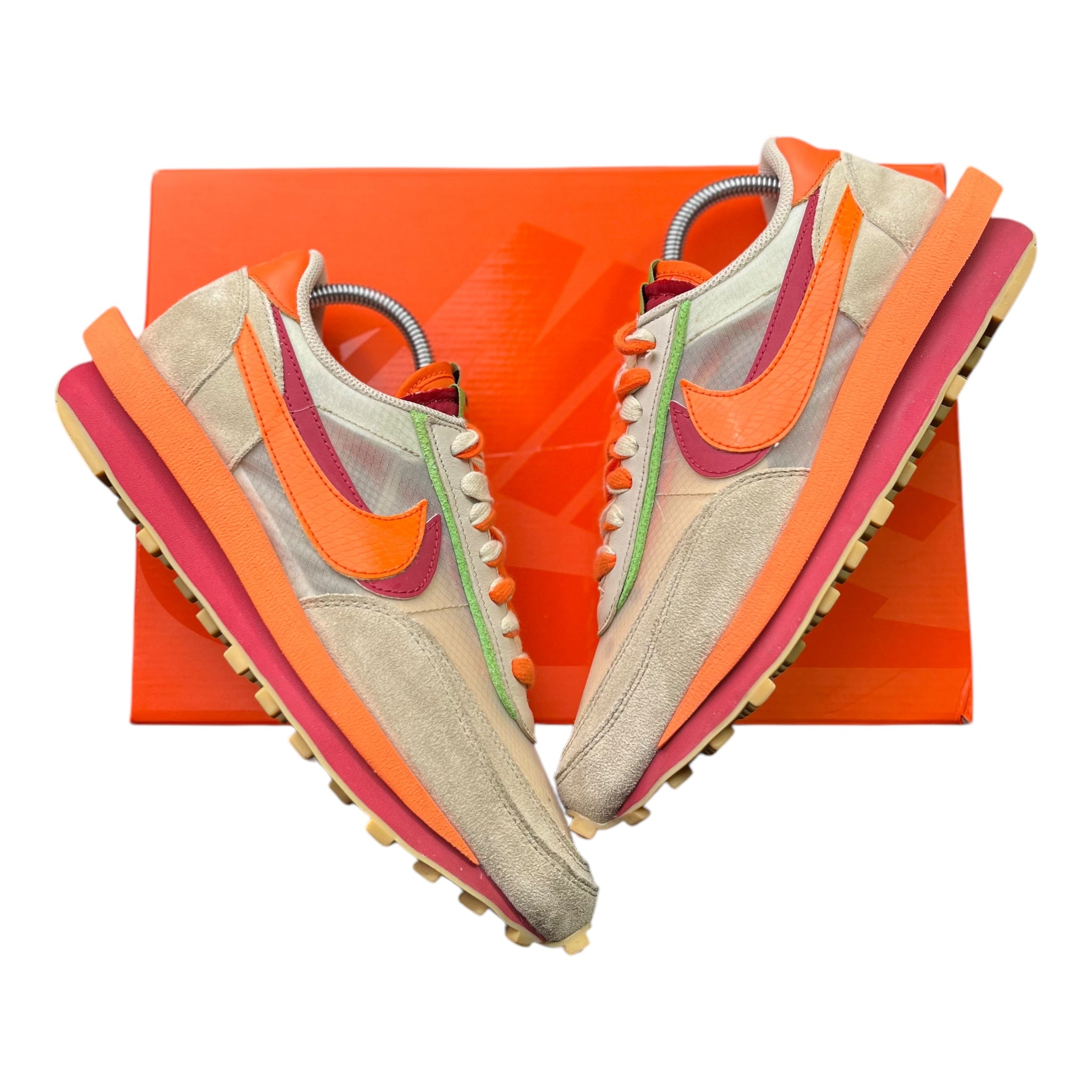 Nike LD Waffle Sacai Clot Net Orange Blaze (42EU)