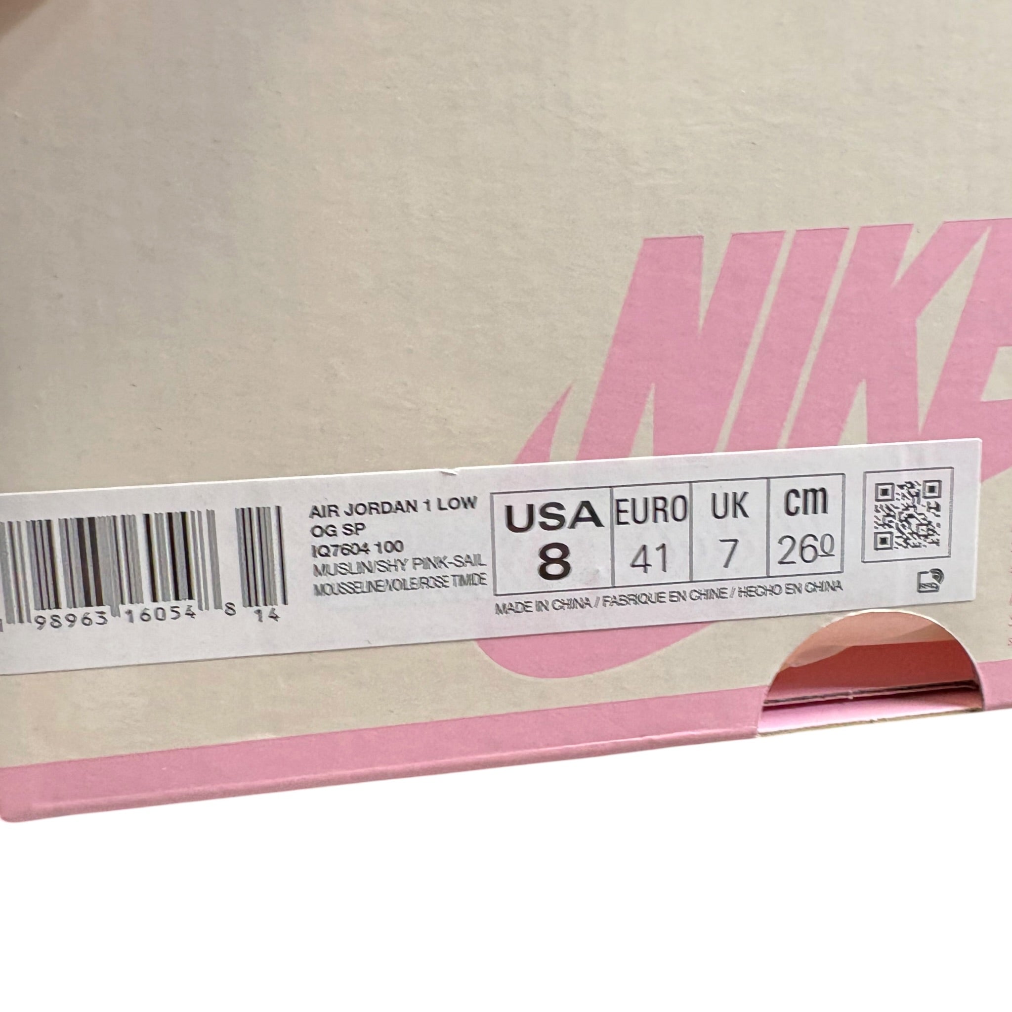 Jordan One Low Travis Scott Shy Pink (41EU)