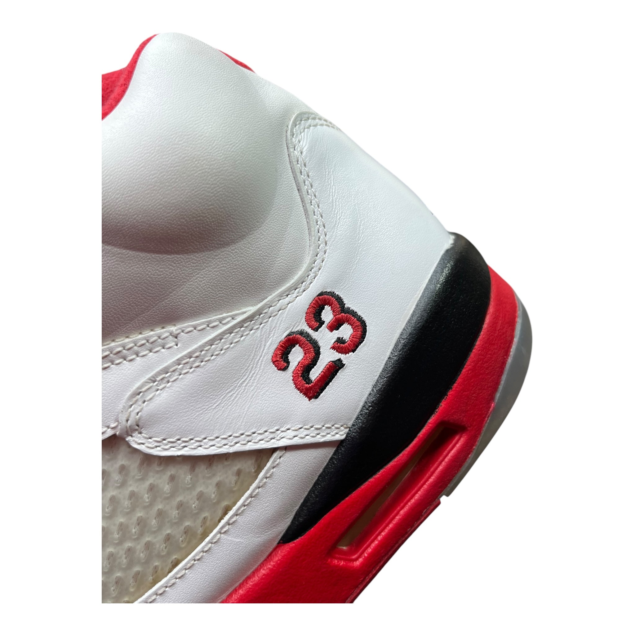 Jordan 5 Retro Fire Red Black Tongue (42EU)