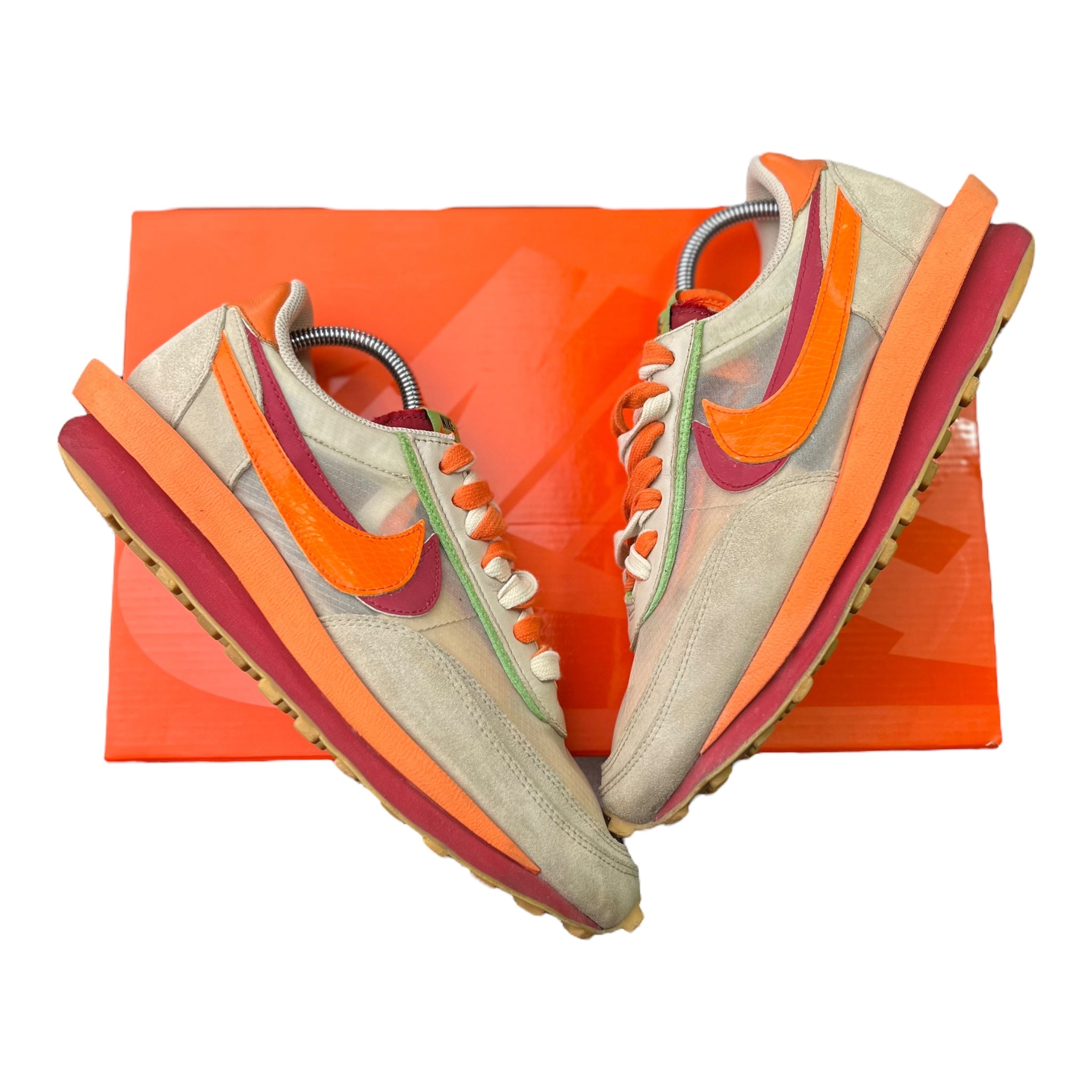 Nike LD Waffle Sacai Clot Net Orange Blaze (44EU)