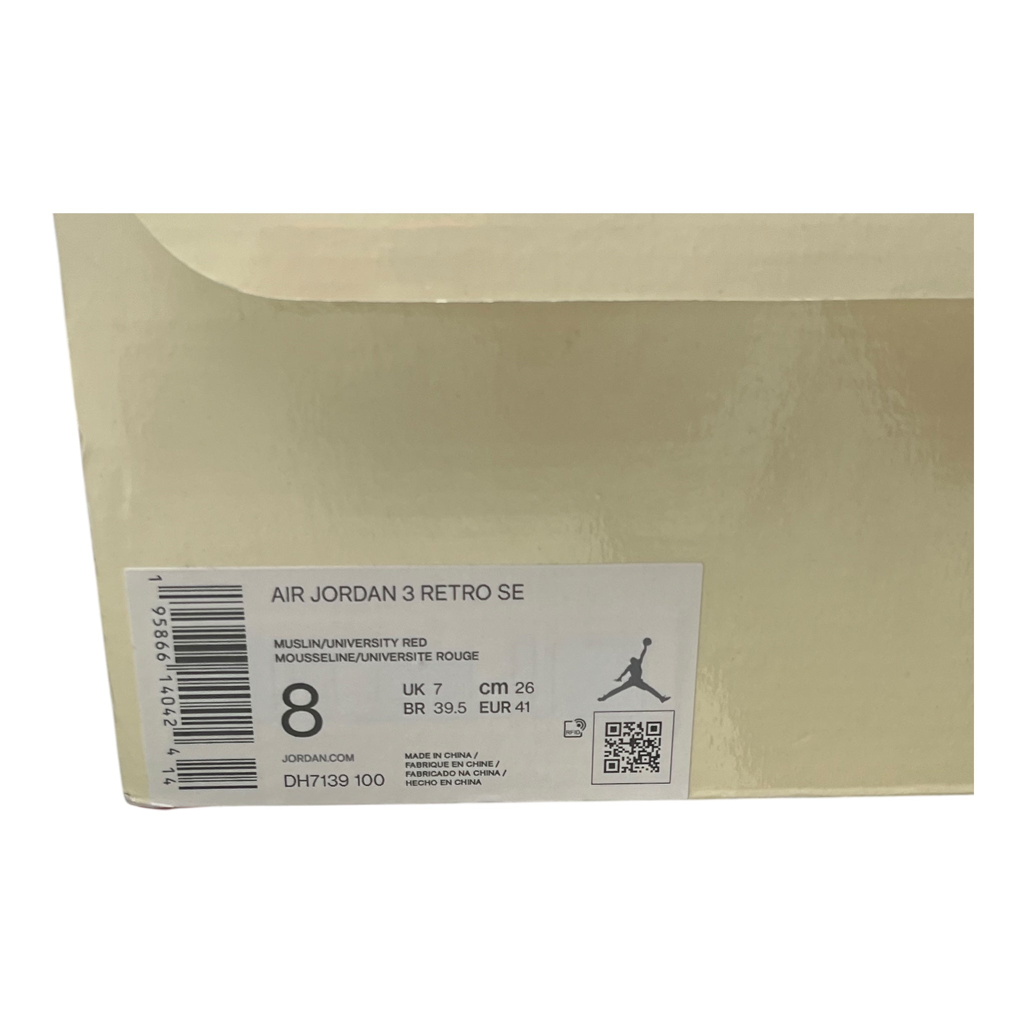 Jordan 3 Retro Muslin (41EU)