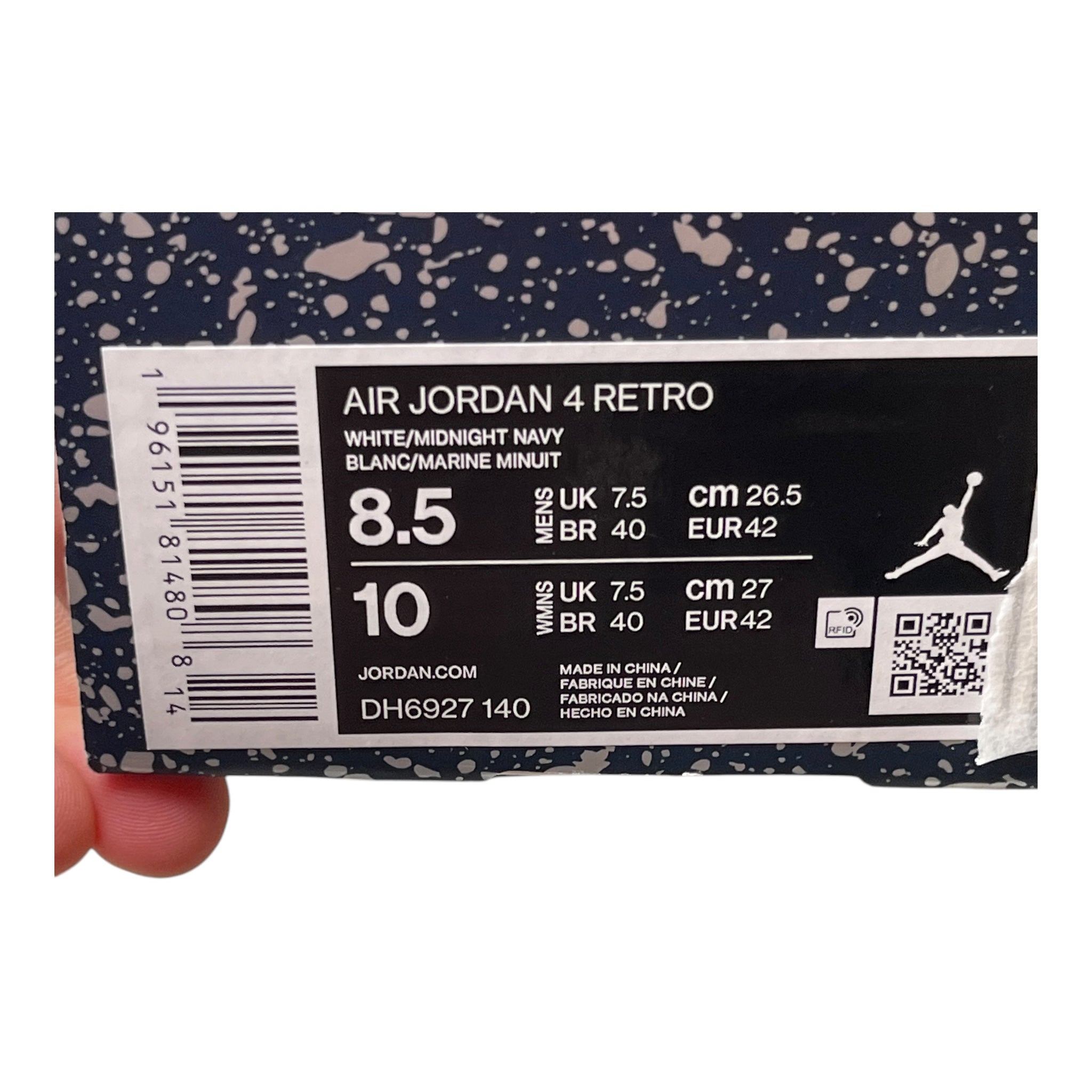 Jordan 4 Retro Mitternachtsmarine (42EU)