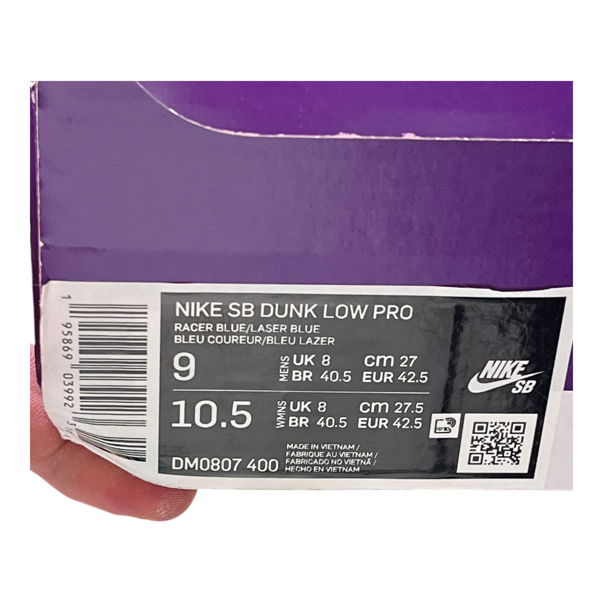 Nike SB Dunk Low Rasperry (42,5 EU)