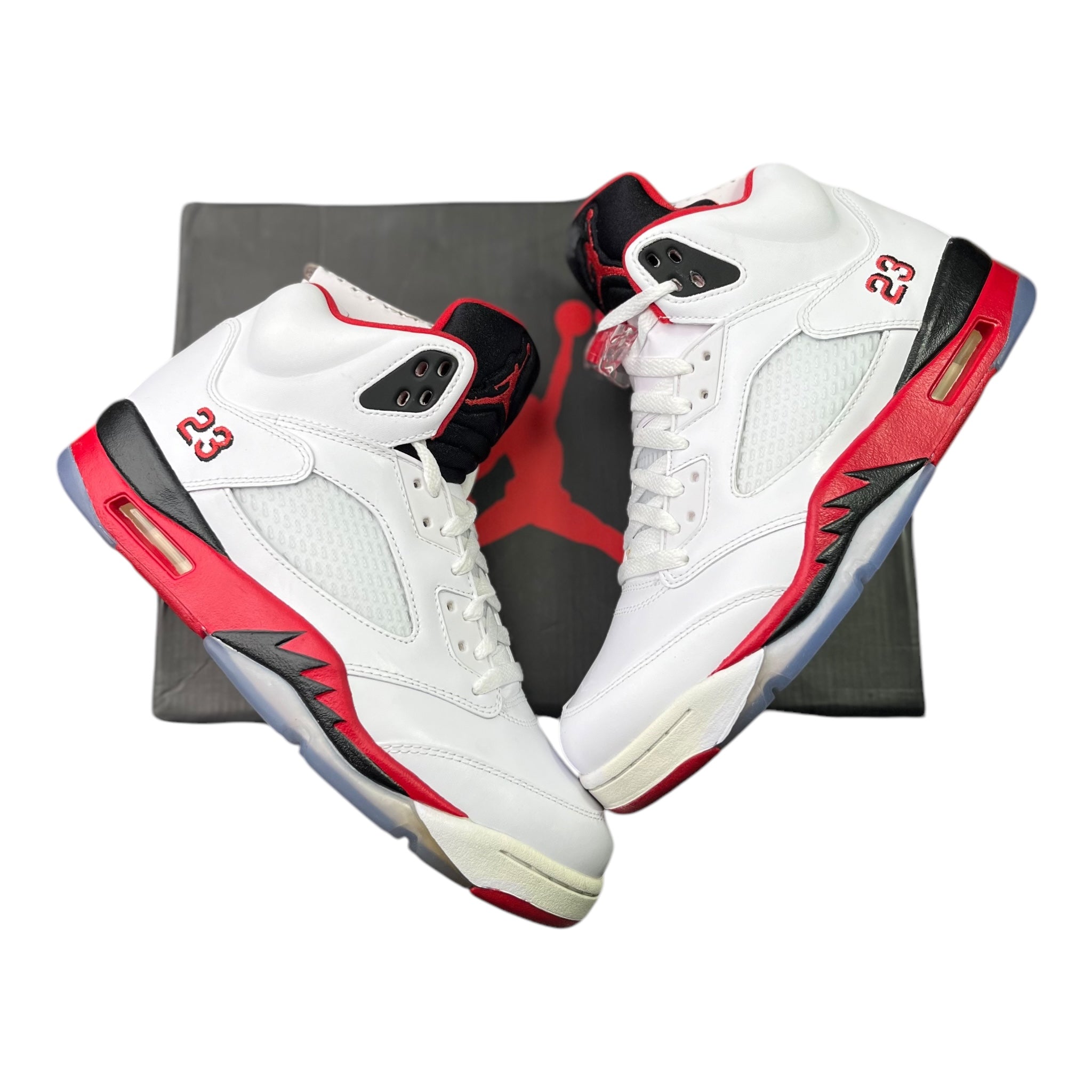 Jordan 5 Retro Fire Red Black Tongue (42.5EU)
