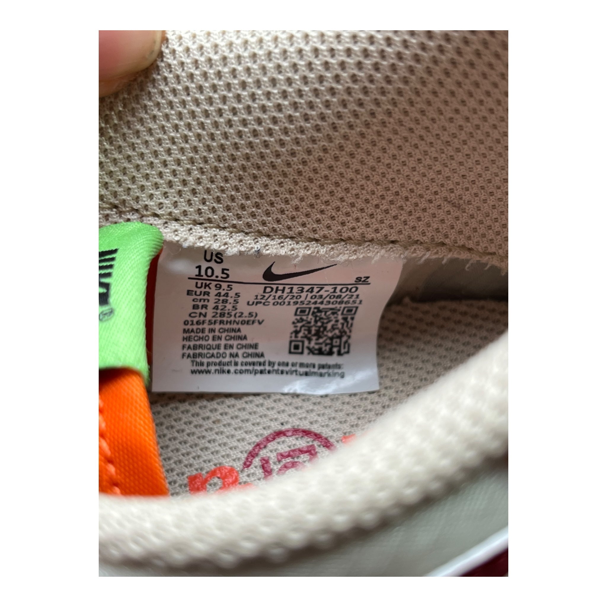 Nike LD Waffle Sacai Clot Net Orange Blaze (44.5EU)