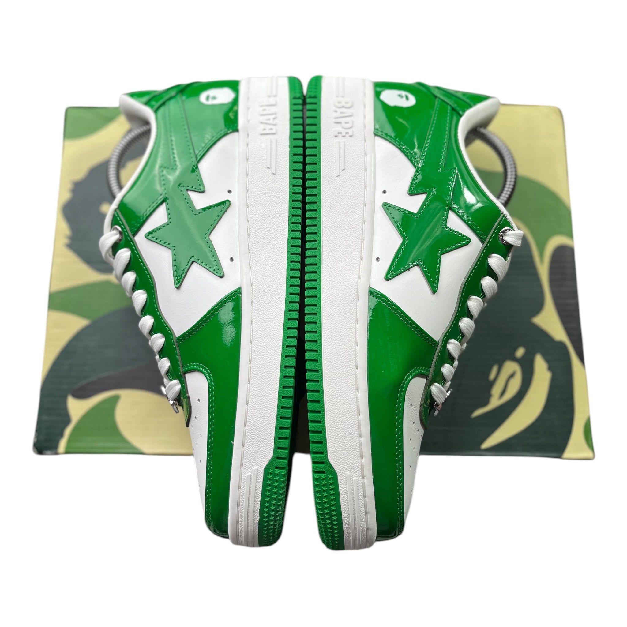 A Bathing Ape Bape Sta White Green (43EU)