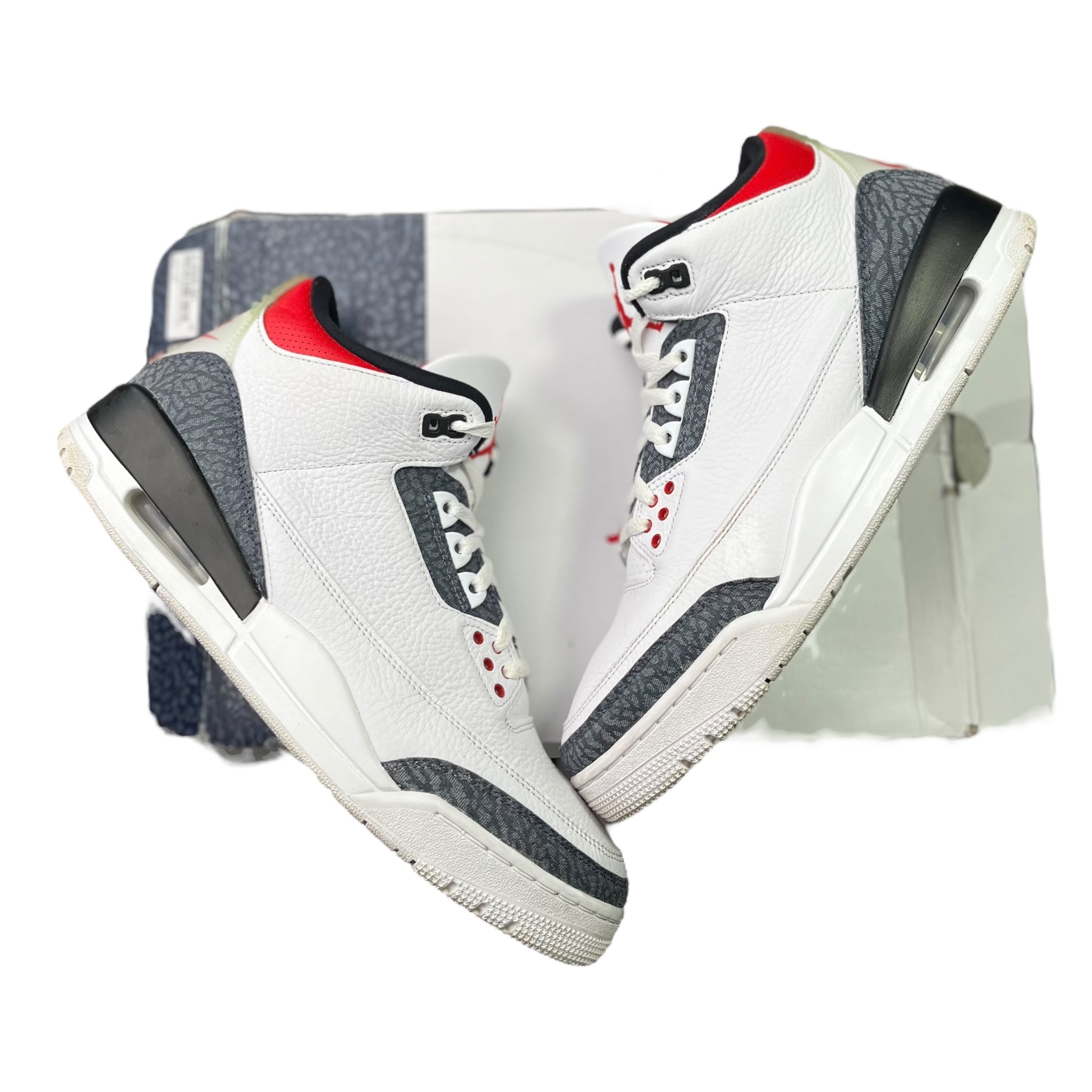 Jordan 3 Retro Fire Red Denim (46EU)
