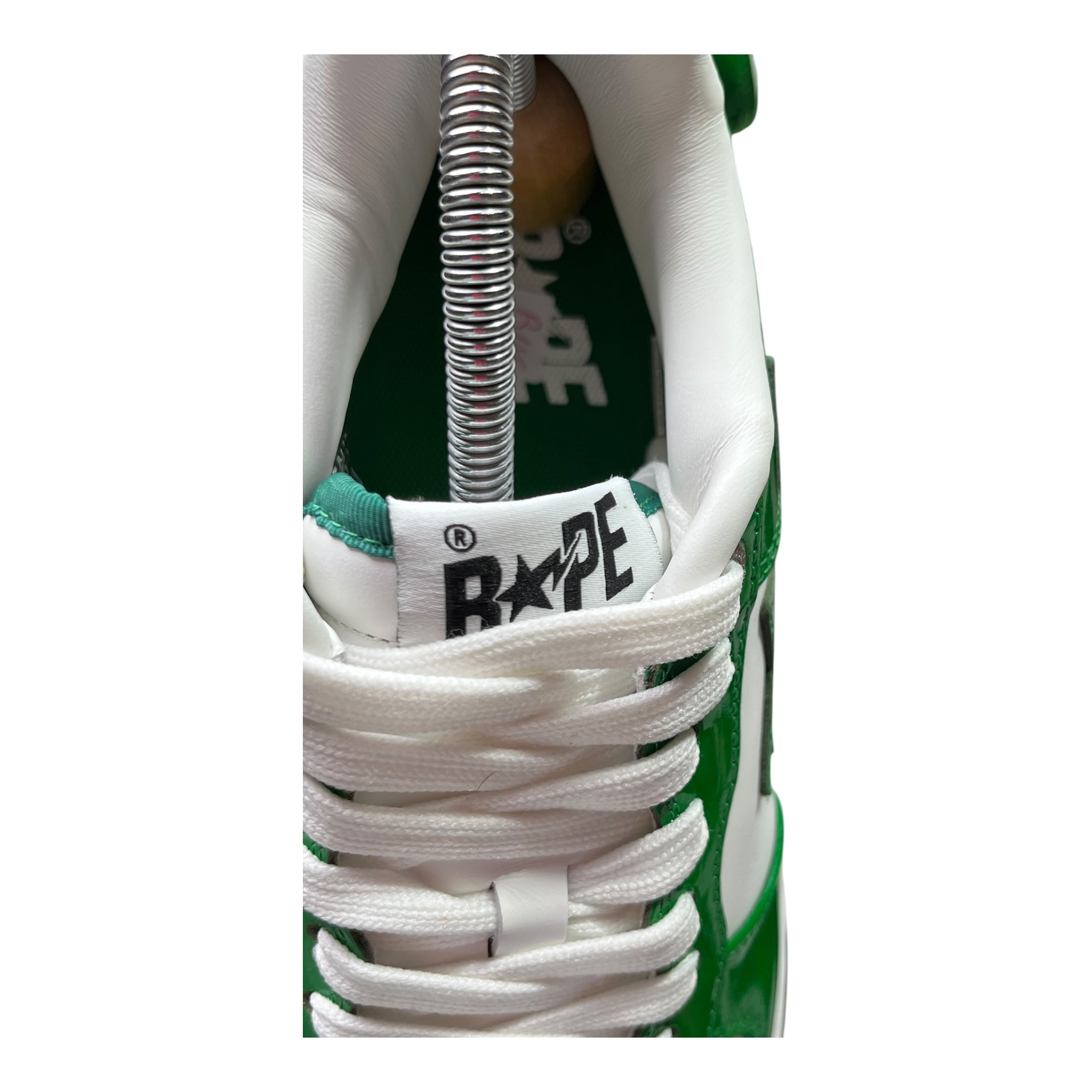 A Bathing Ape Bape Sta White Green (43EU)