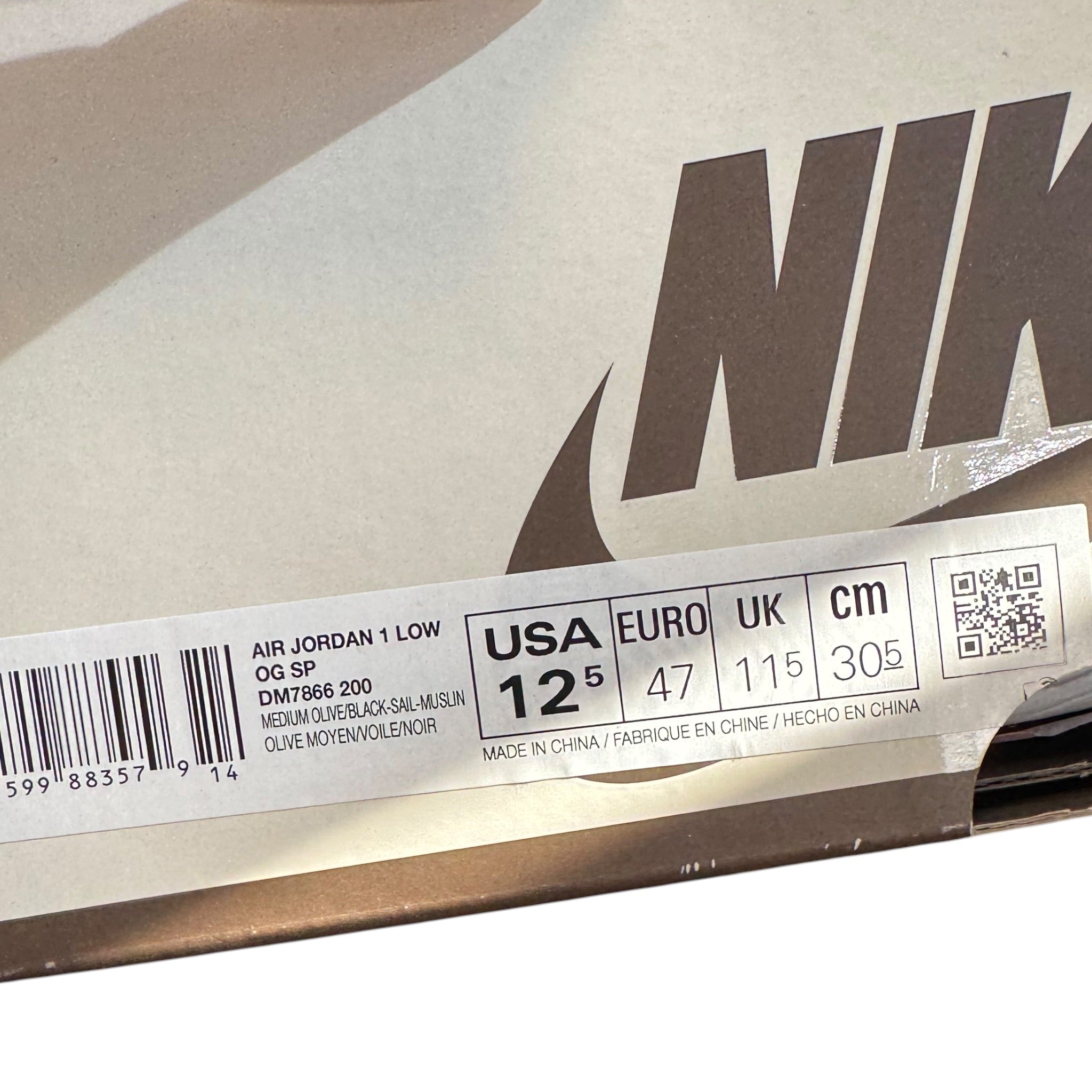 Jordan One Low Travis Scott Medium Olive (47EU)