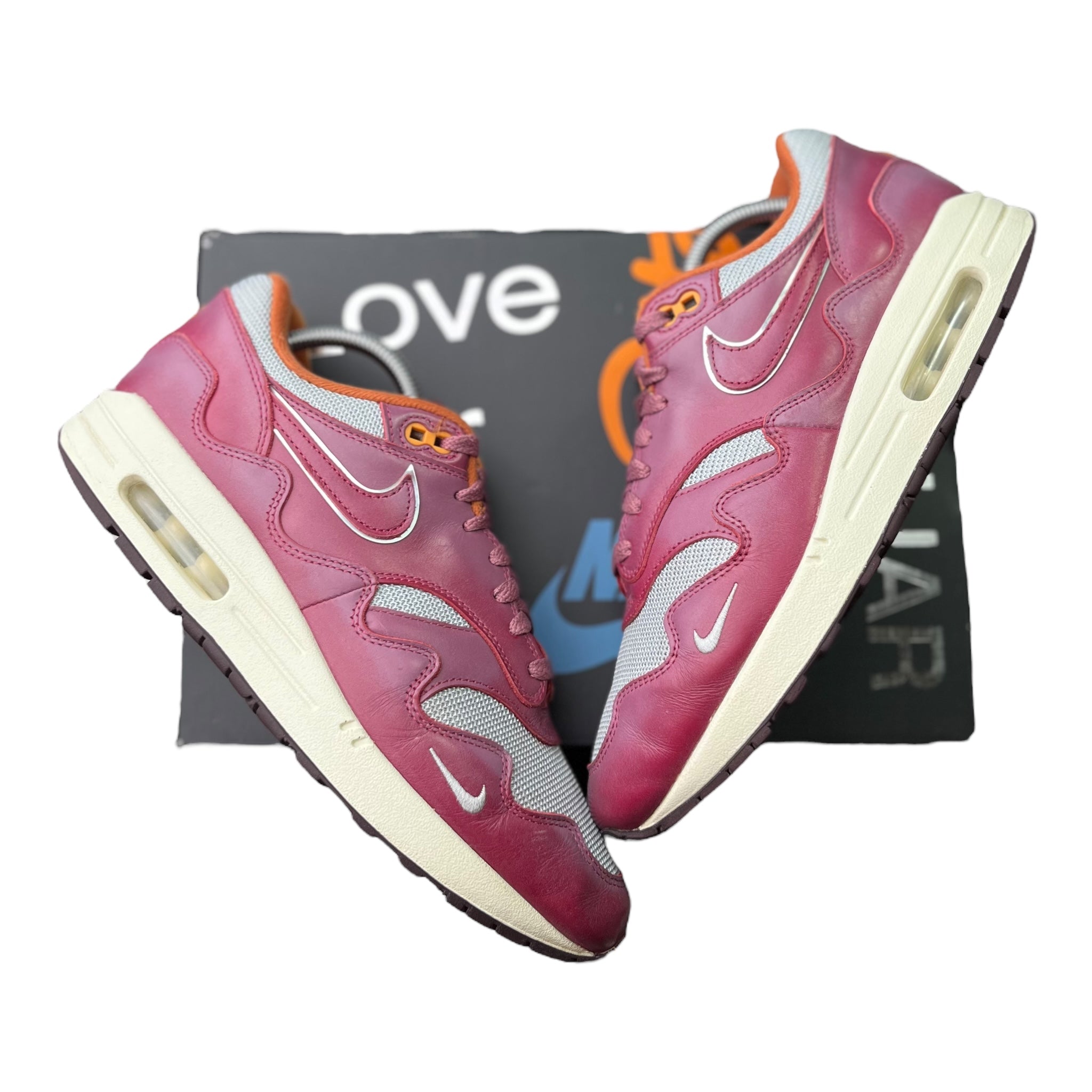Nike Air Max 1 Patta Rush Maroon (44.5EU)