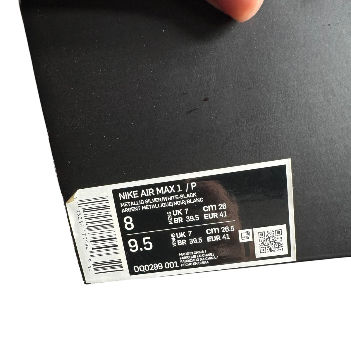 Air Max One Patta Black (41EU)