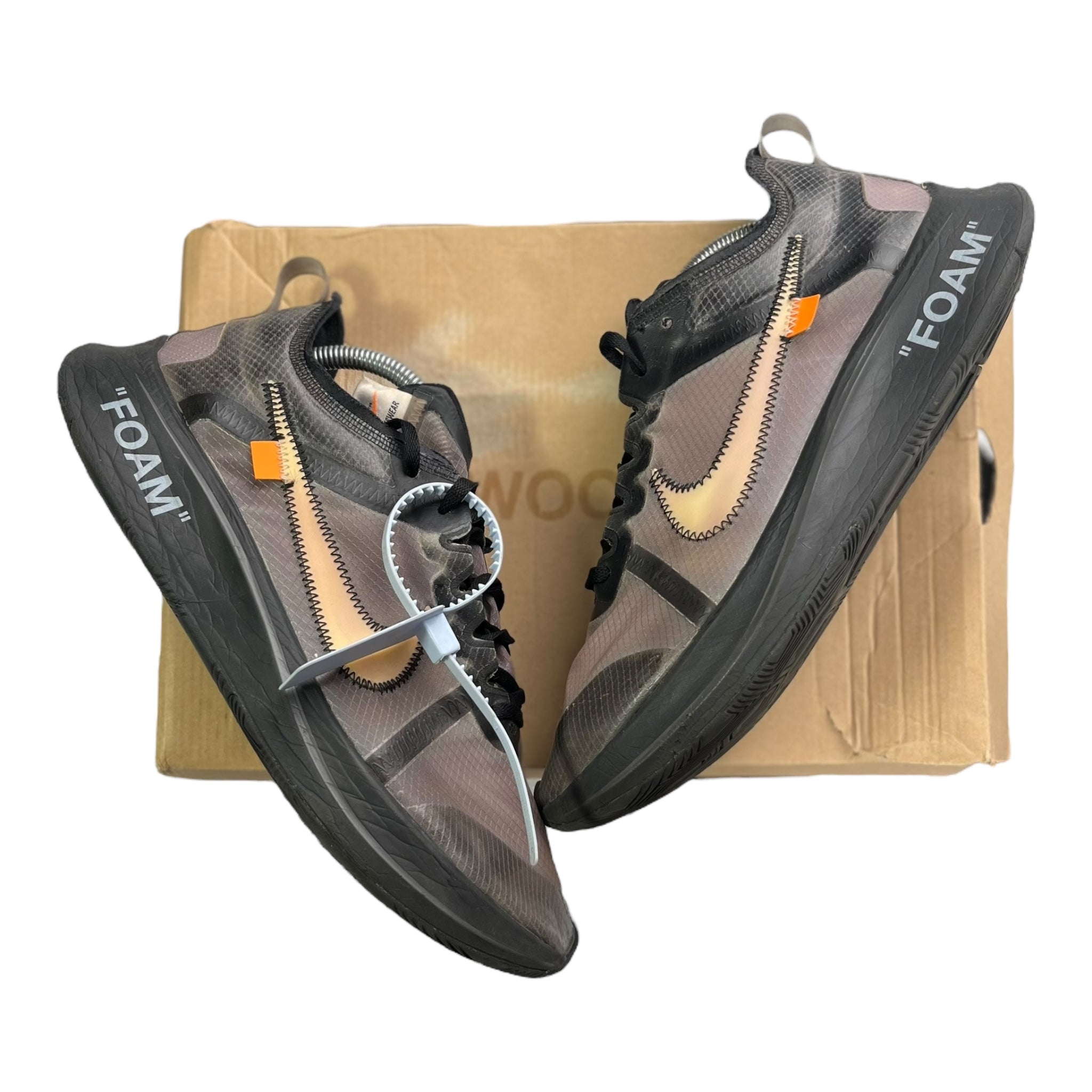 Nike Zoom Fly Off White Schwarz Silber (45EU)