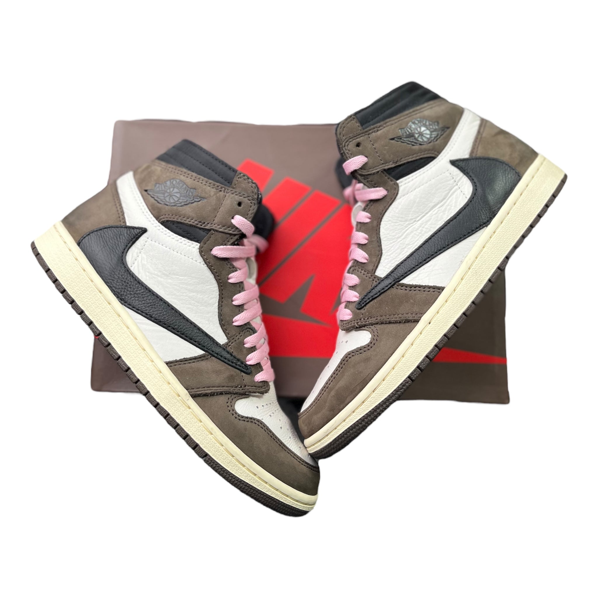 Jordan 1 Retro High Travis Scott Cactus Jack Mocha (41EU)