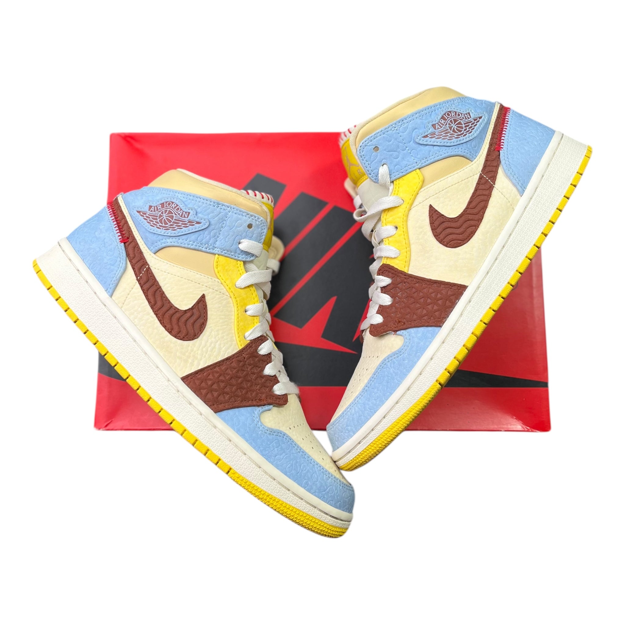 Jordan 1 Mid SE Fearless Maison Château Rouge (43EU)