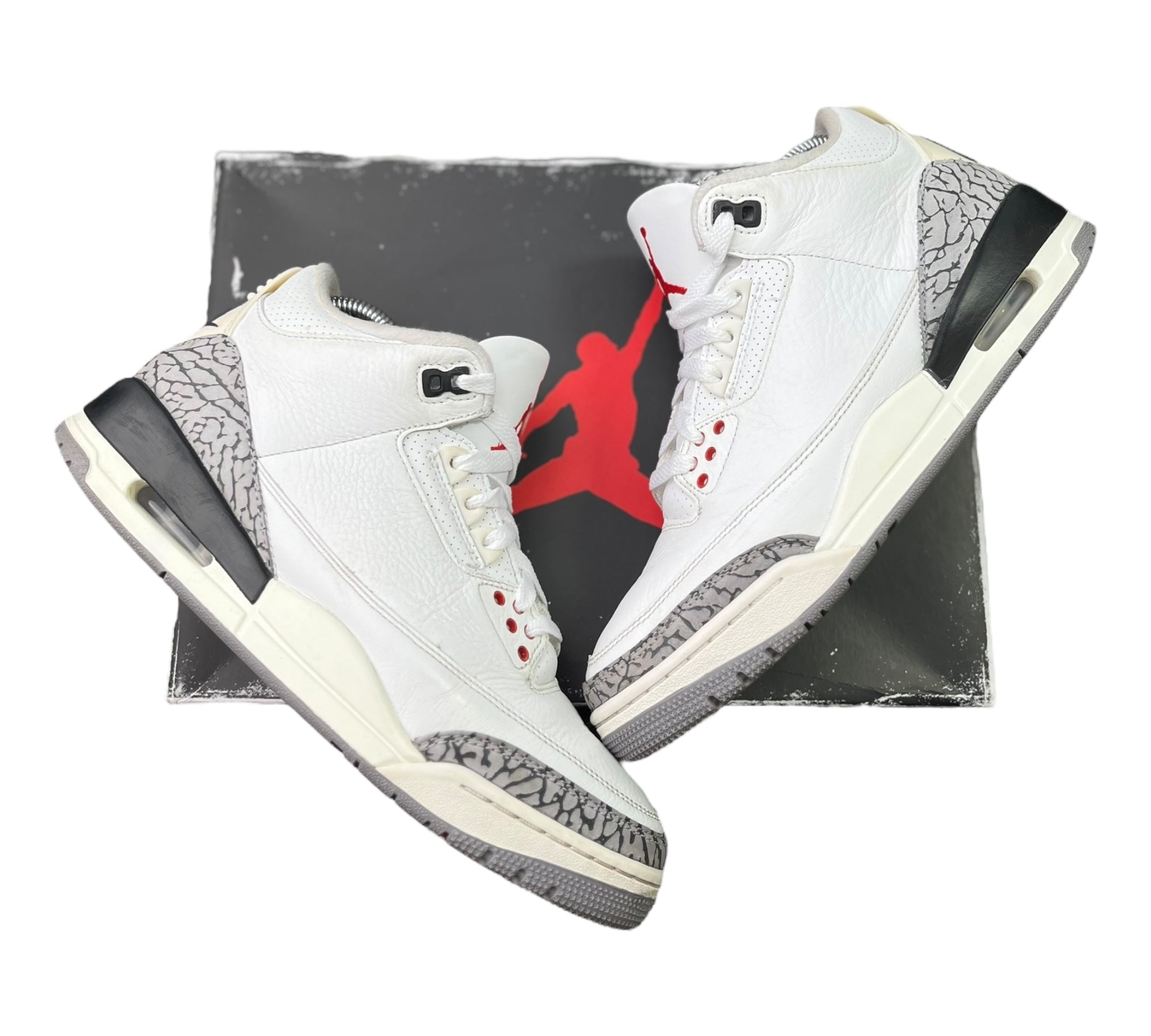 Jordan 3 Retro Weiß Zement Neuinterpretiert (42EU)