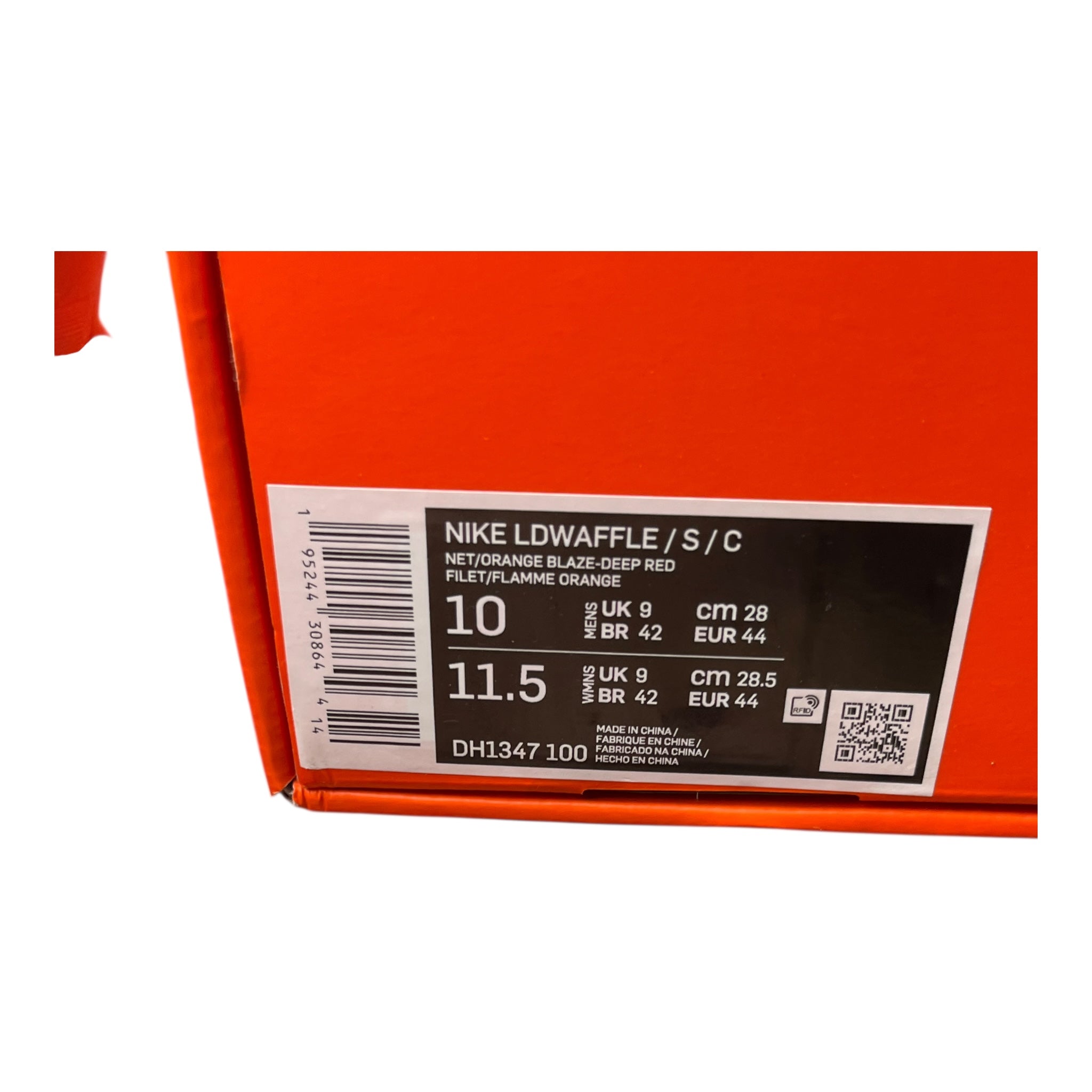 Nike LD Waffle Sacai Clot Net Orange Blaze (44EU)