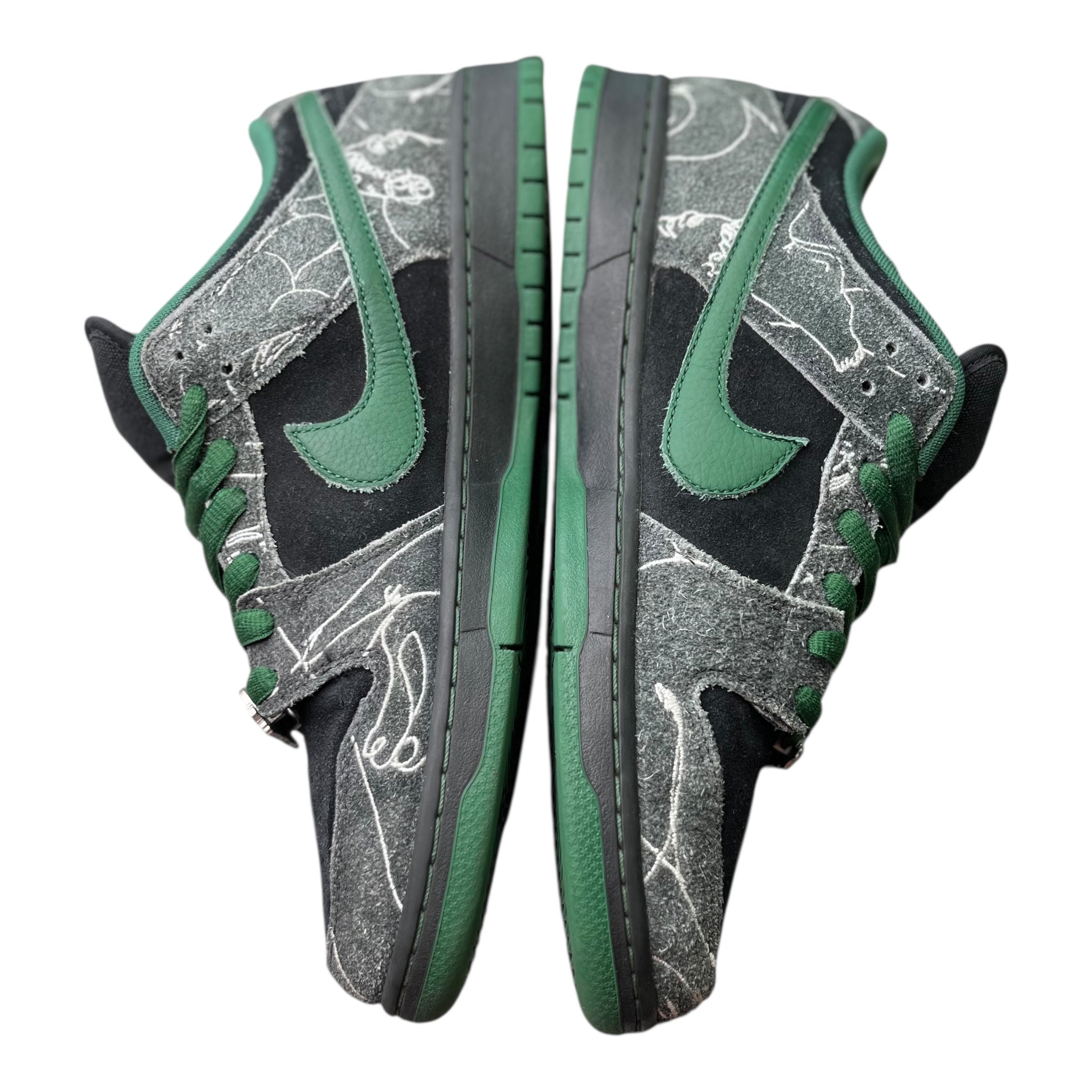 Nike Dunk Low SB There Skateboards Schwarz Gorge Grün (44.5EU)