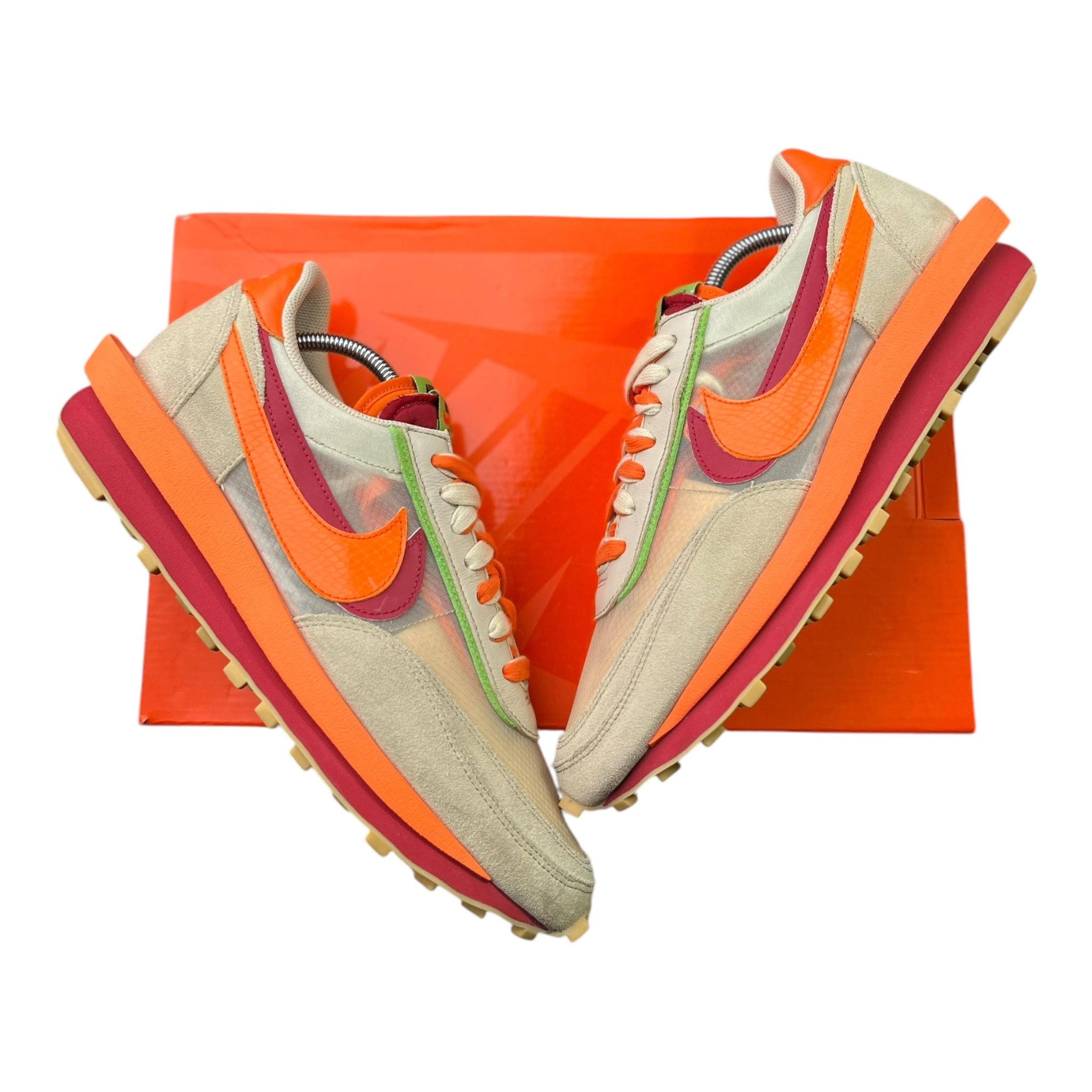 Nike LD Waffle Sacai Clot Net Orange Blaze (46EU)