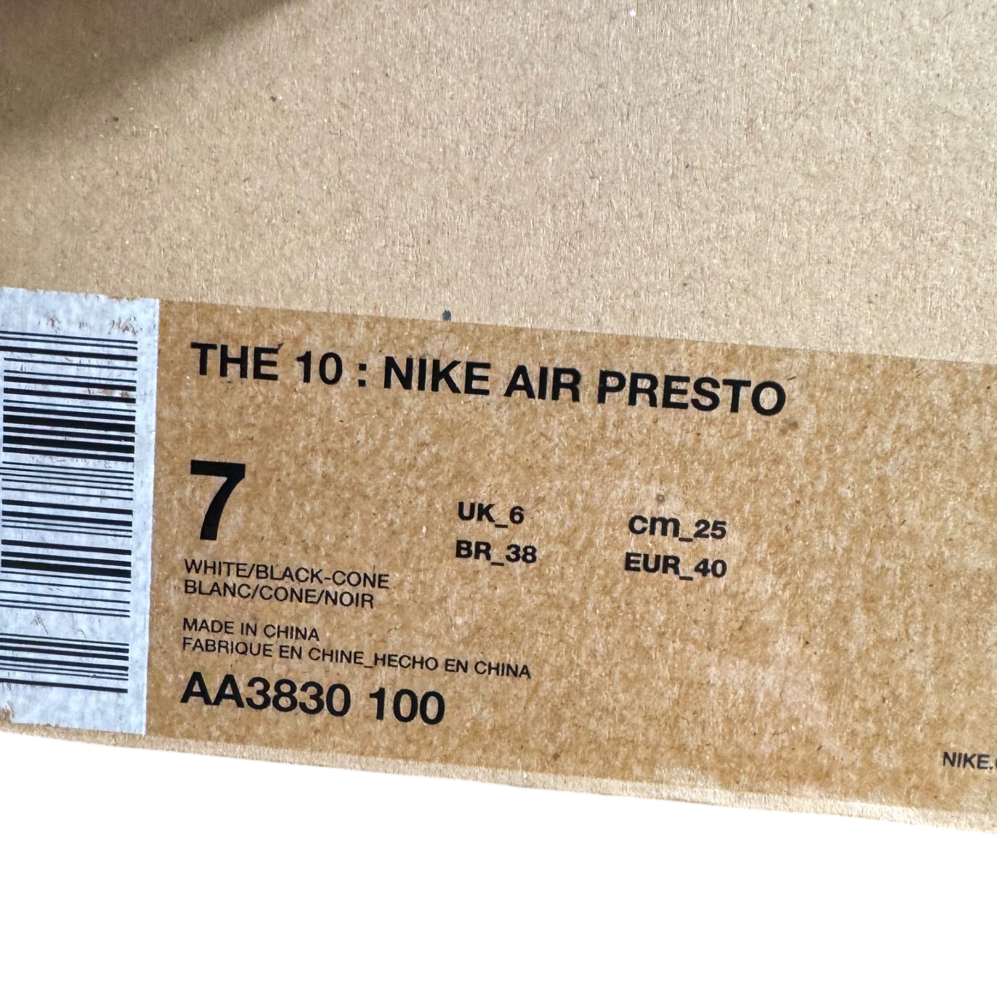 Air Max Presto Off-White (40EU)