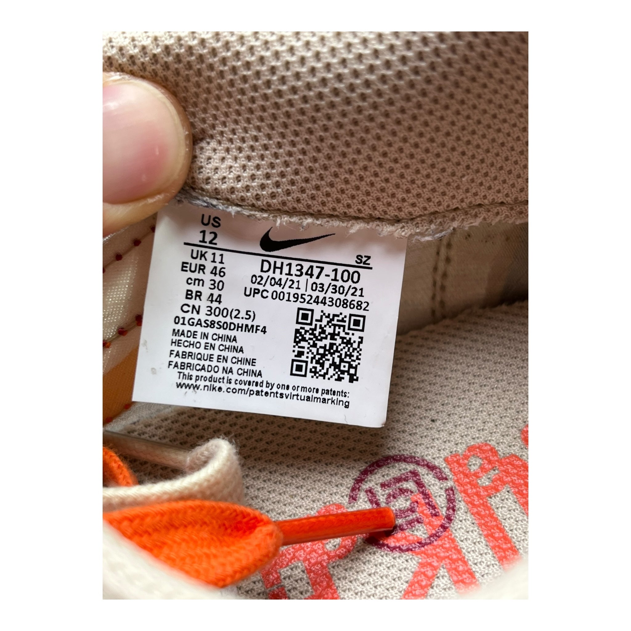 Nike LD Waffle Sacai Clot Net Orange Blaze (46EU)