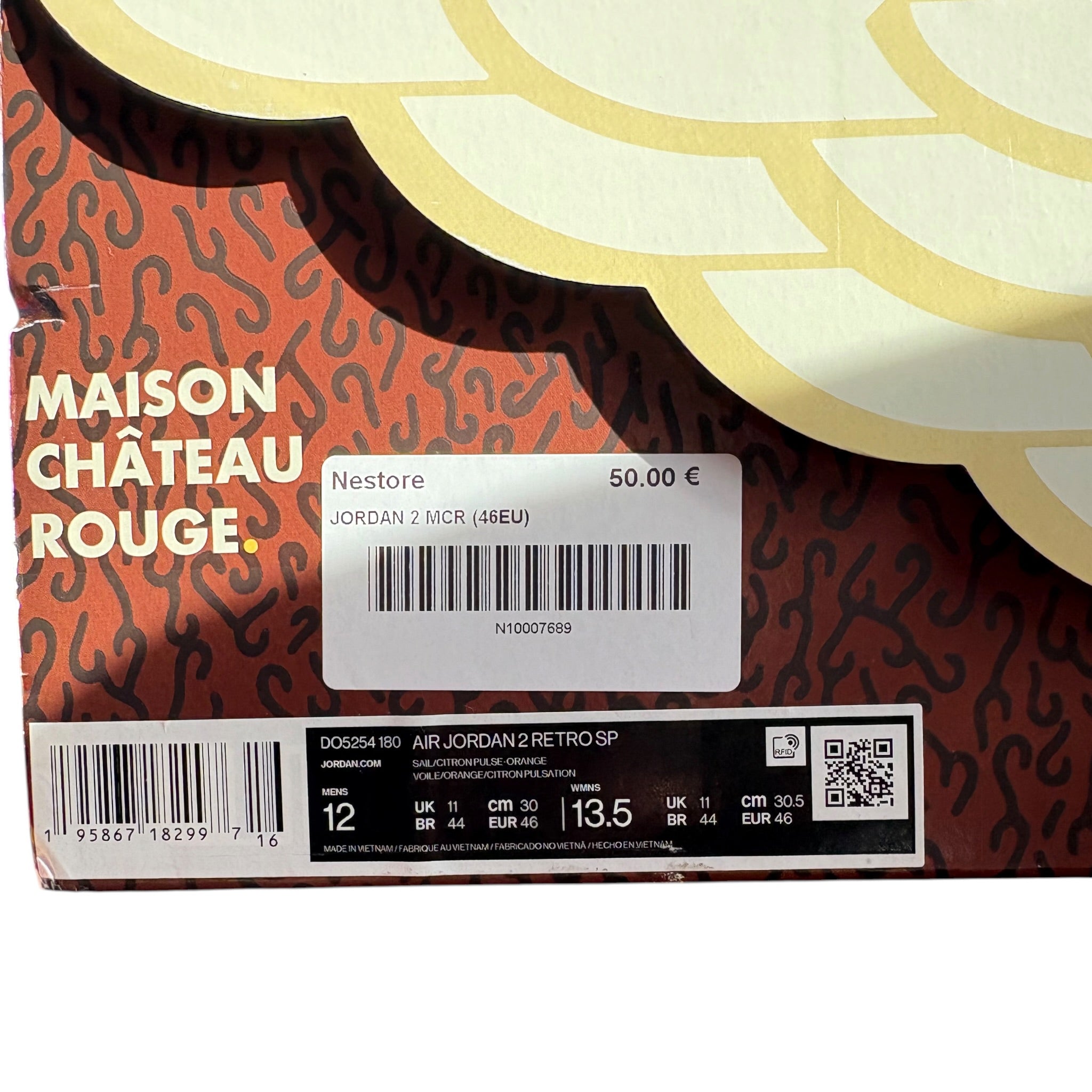 Jordan 2 Maison Chateau Rouge (46EU)