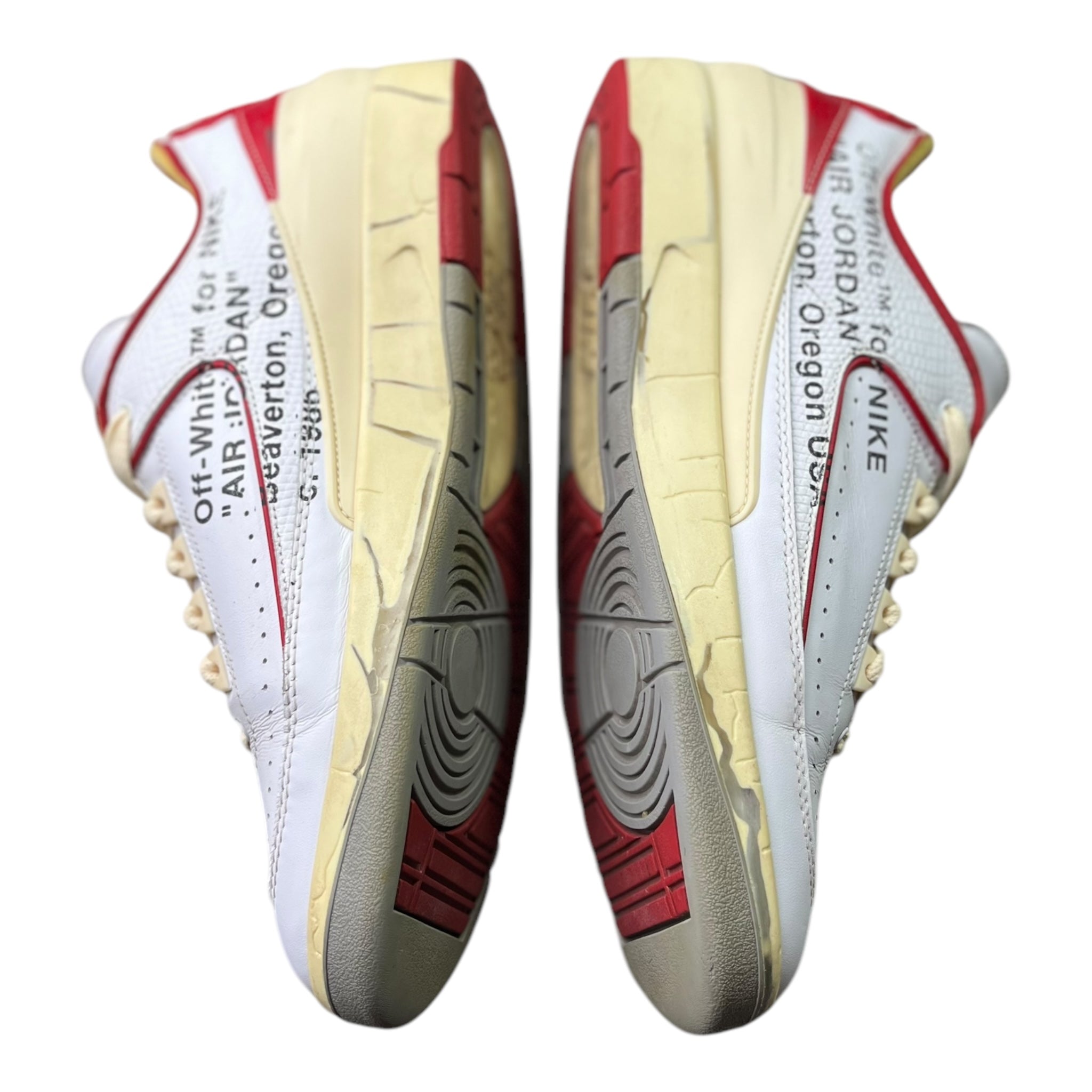 Jordan 2 Retro Low SP Off-White Weiß Rot (44.5EU)