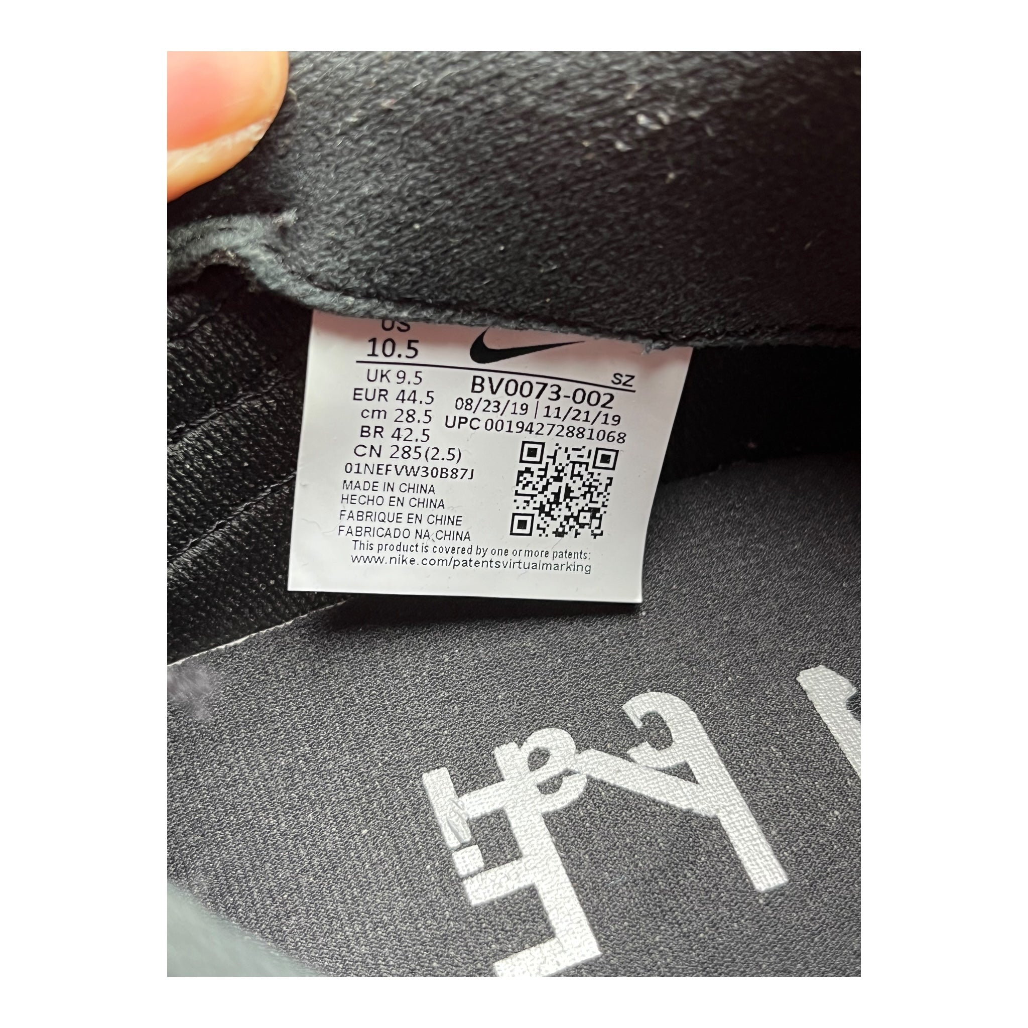 Nike LD Waffle Sacai Schwarz Nylon (44.5EU)