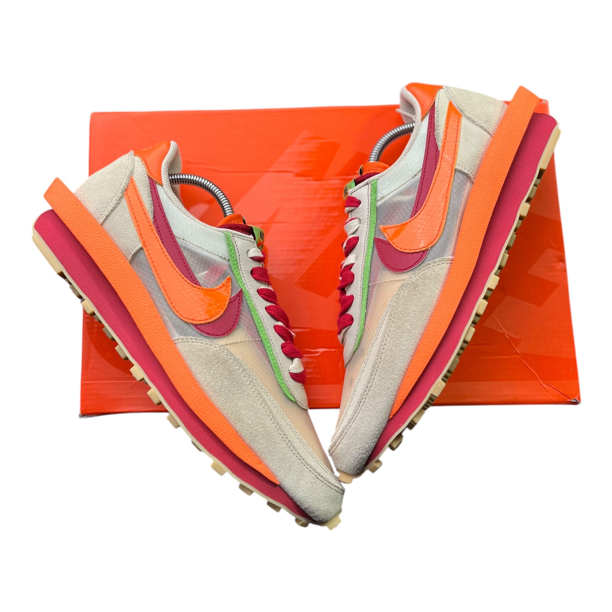 Nike LD Waffle Sacai Clot Net Orange Blaze (44.5EU)