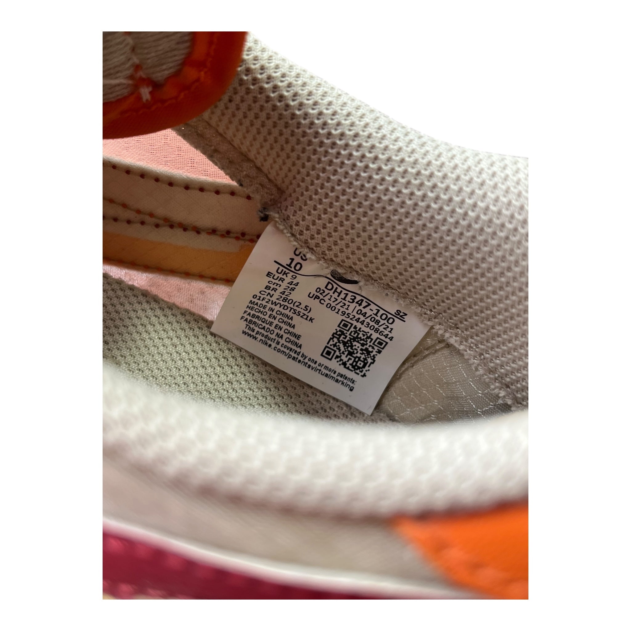 Nike LD Waffle Sacai Clot Net Orange Blaze (44EU)