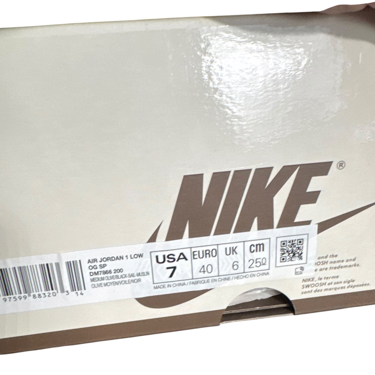 Jordan One Low Travis Scott Medium Olive (40EU)