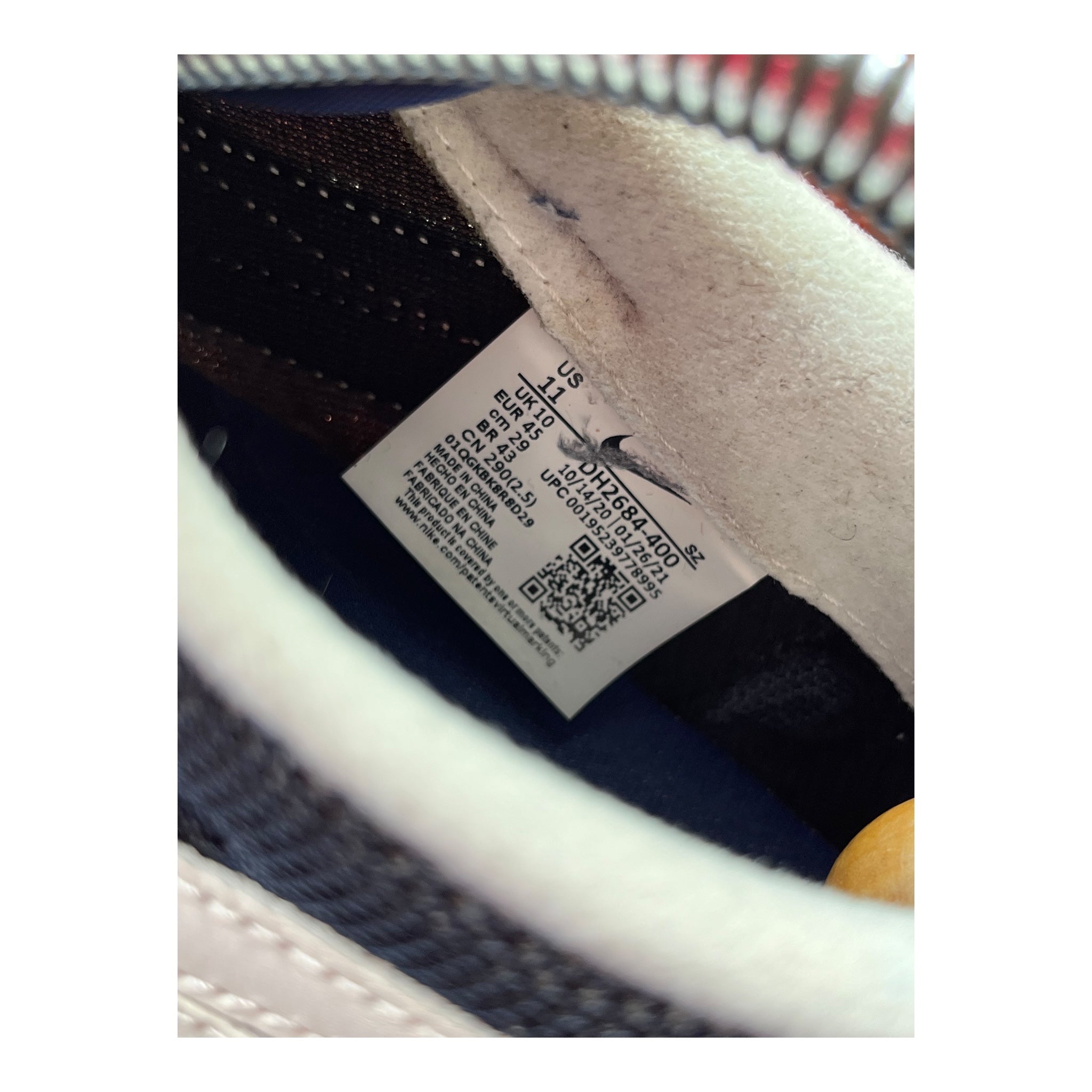 Nike Ld Waffle Sacai Fragment Blau (45EU)