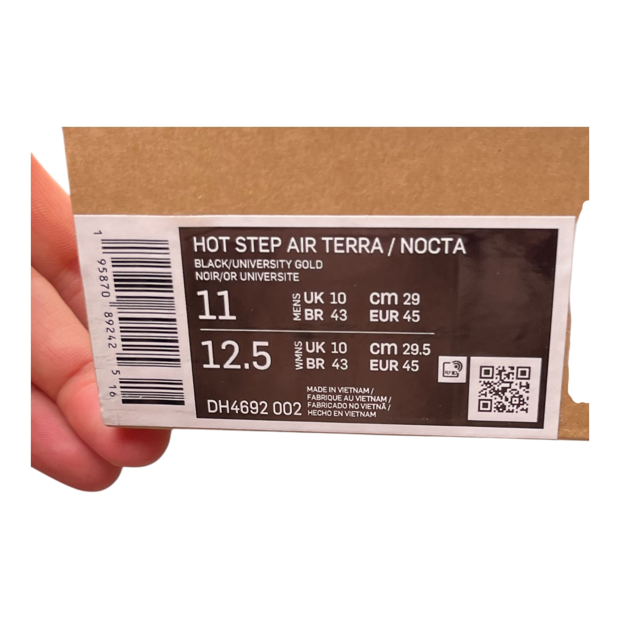 Nike Hot Step Air Terra Drake NOCTA Black Yellow (45EU)