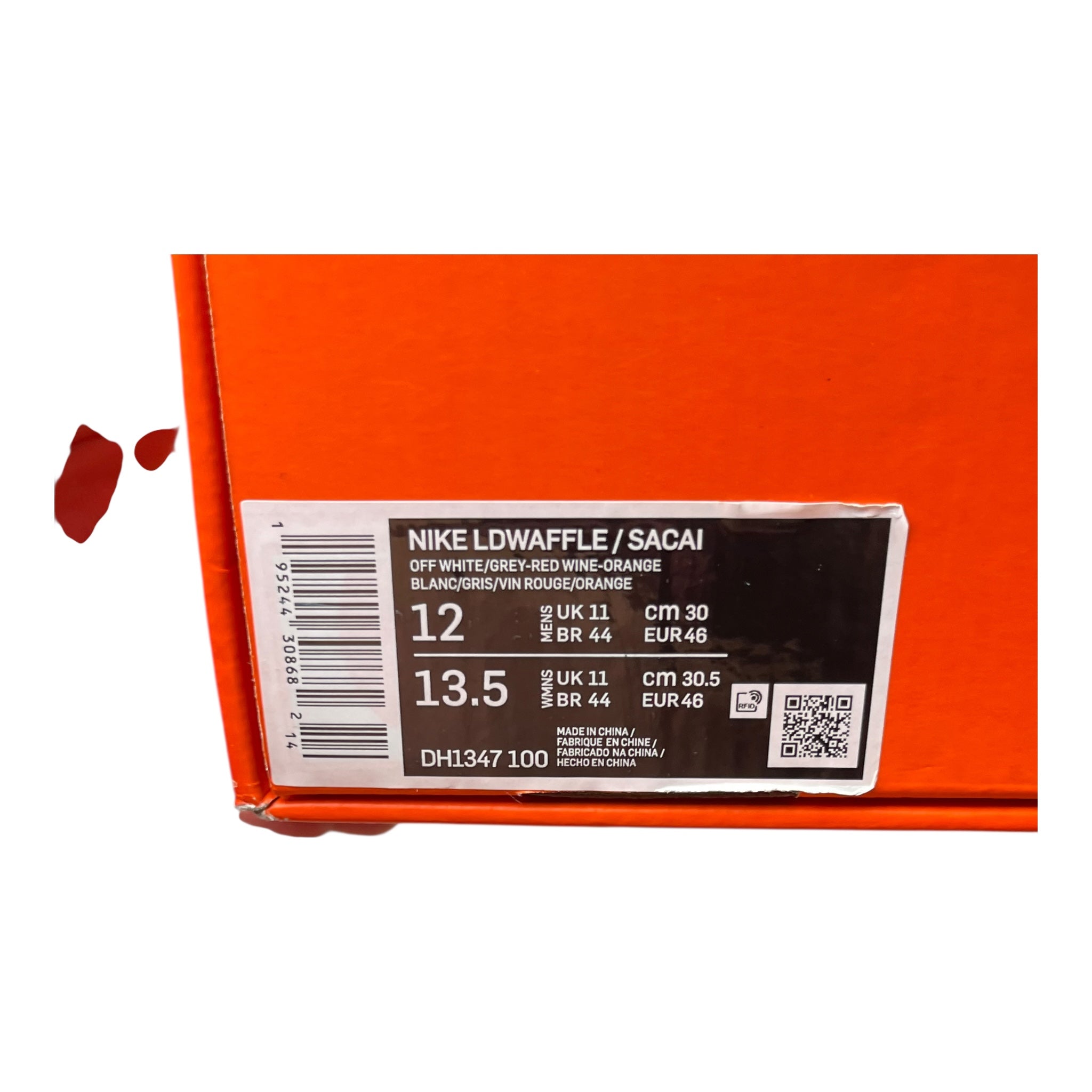 Nike LD Waffle Sacai Clot Net Orange Blaze (46EU)