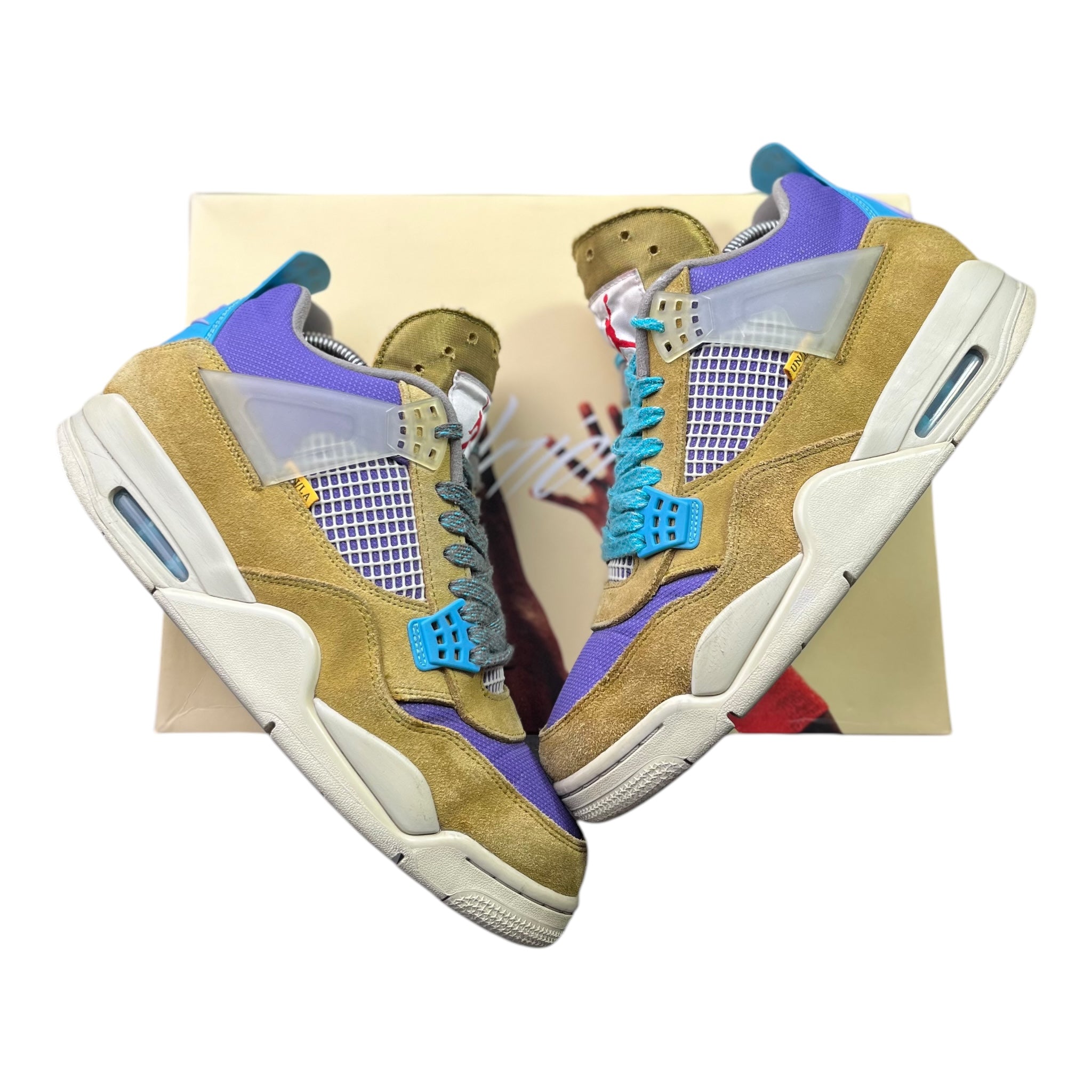 Jordan 4 Retro Union LA Desert Moss (44EU)