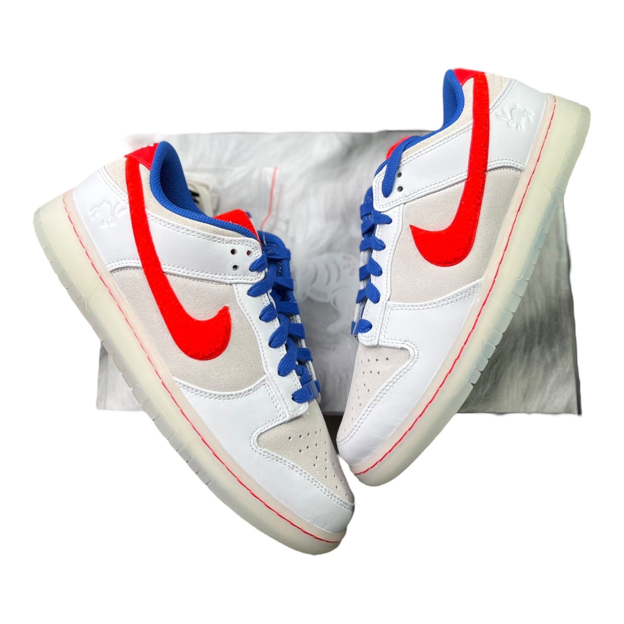 Nike Dunk Low PRM Jahr des Kaninchens Weiß Crimson (42,5EU)