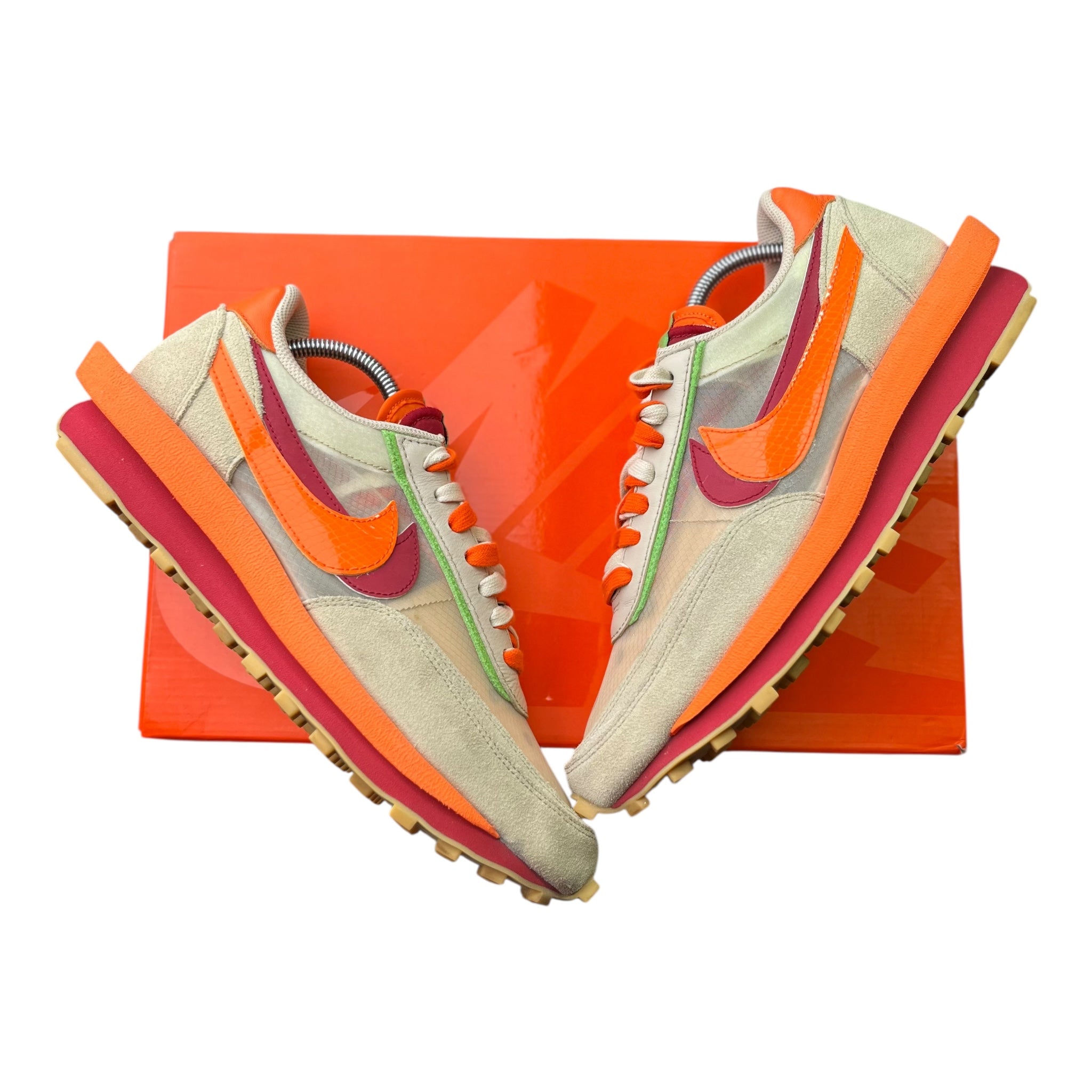 Nike LD Waffle Sacai Clot Net Orange Blaze (44.5EU)