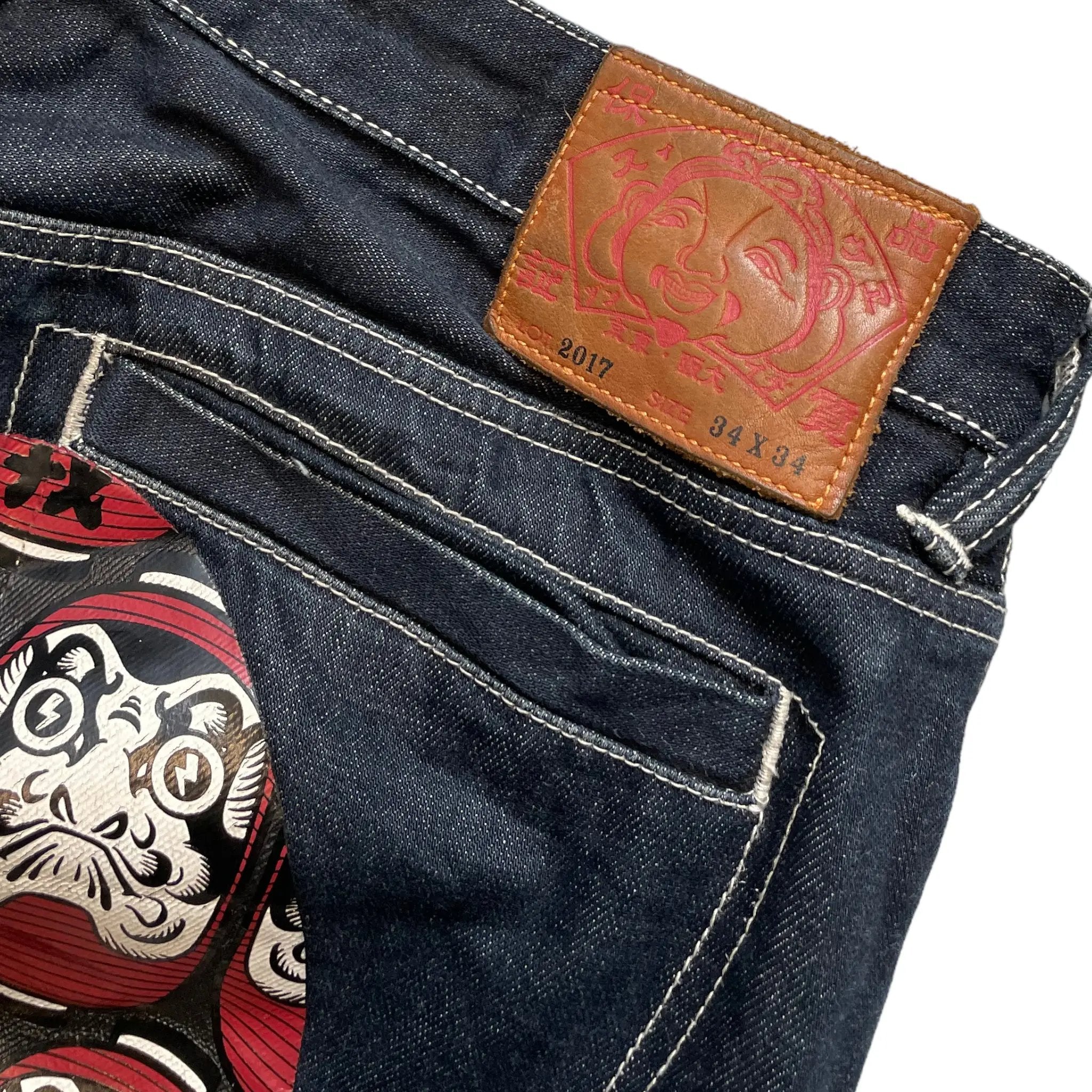 Evisu daicock vintage baggy jeans (L)