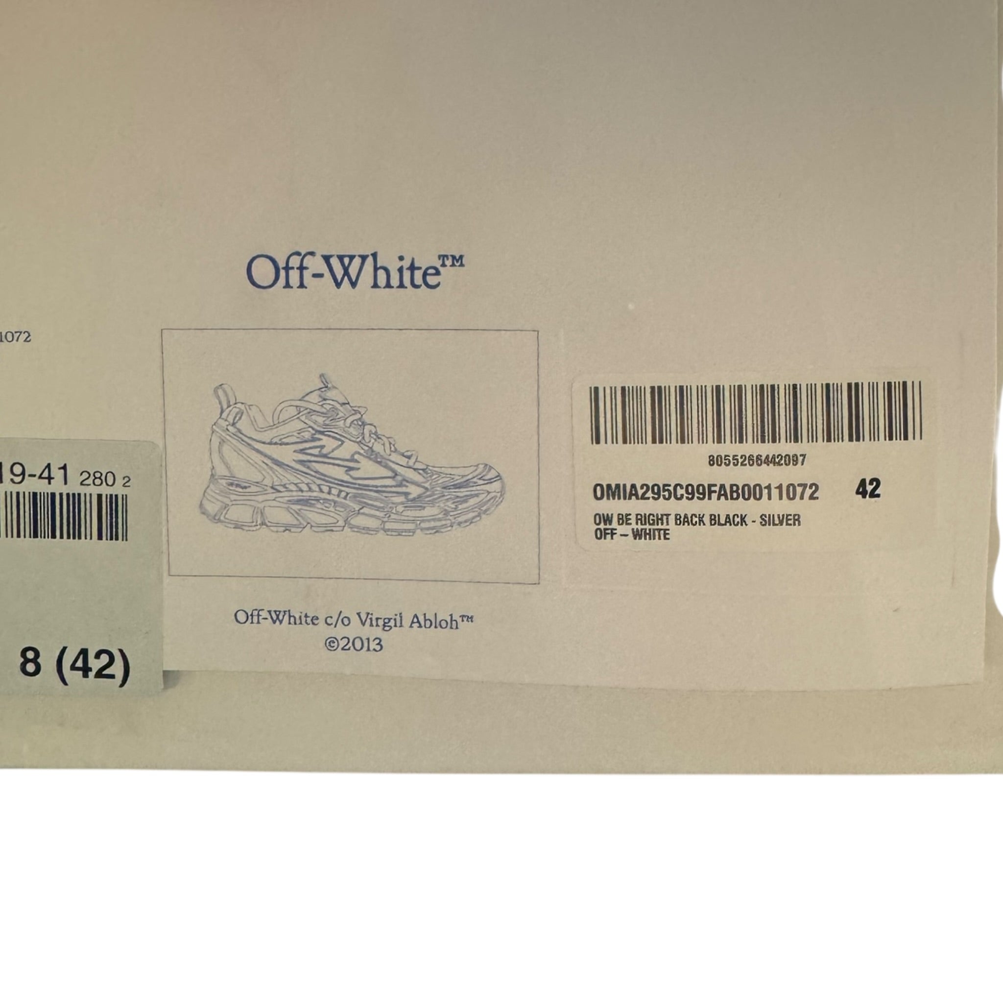 Off White Be Right Back (42EU)