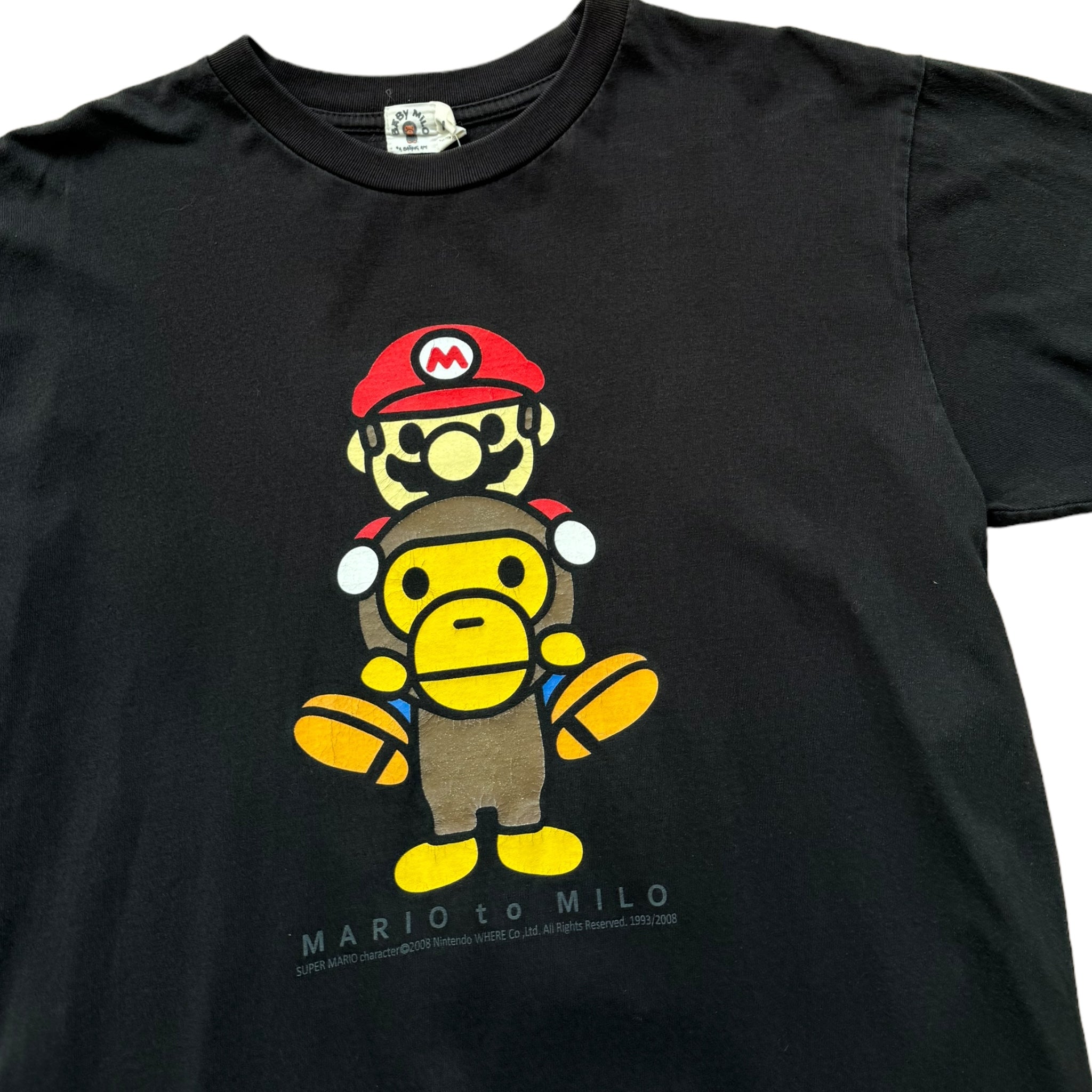 T-Shirt Bape x Mario Vintage (M)