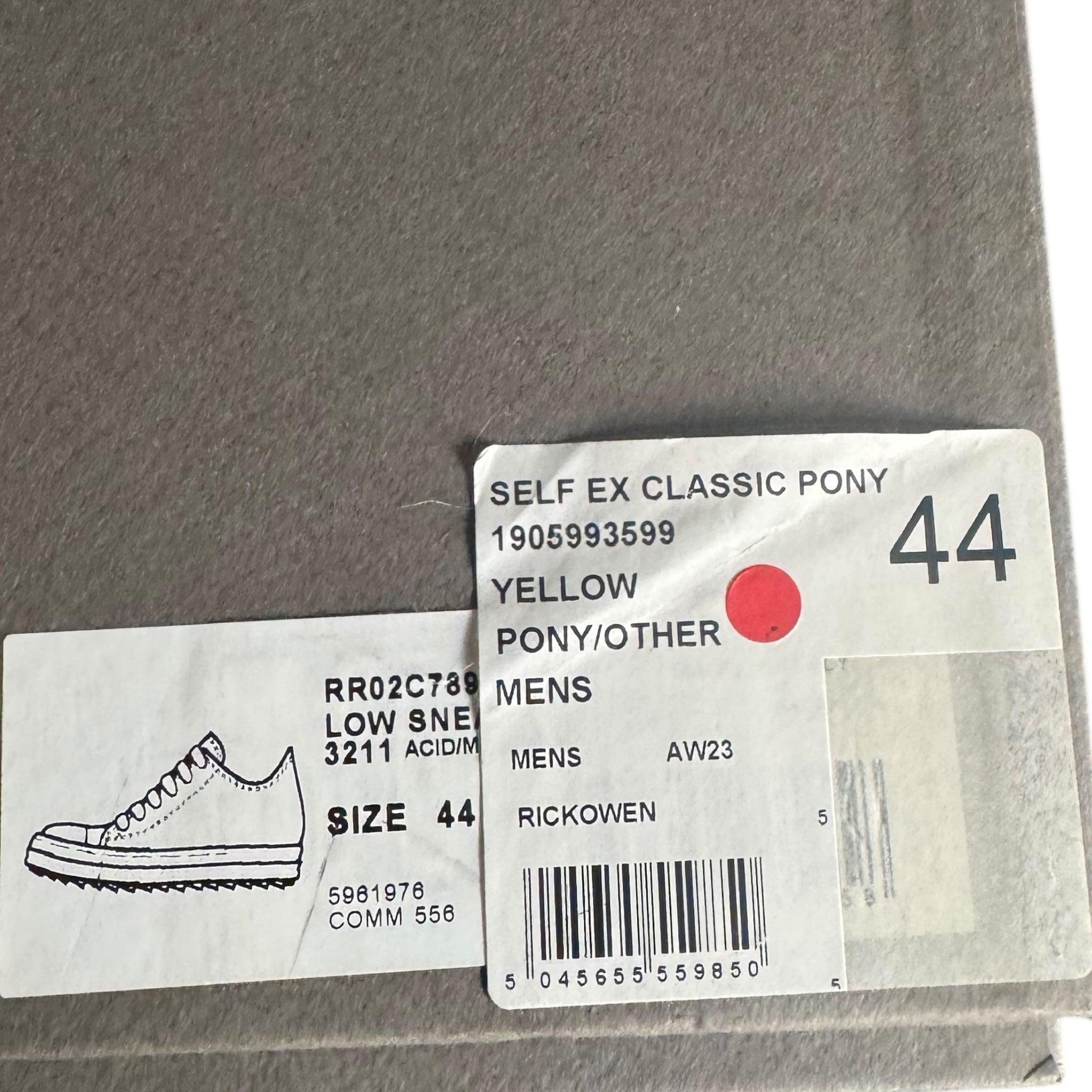 Rick Owens Low Pony Hair Green (44EU)