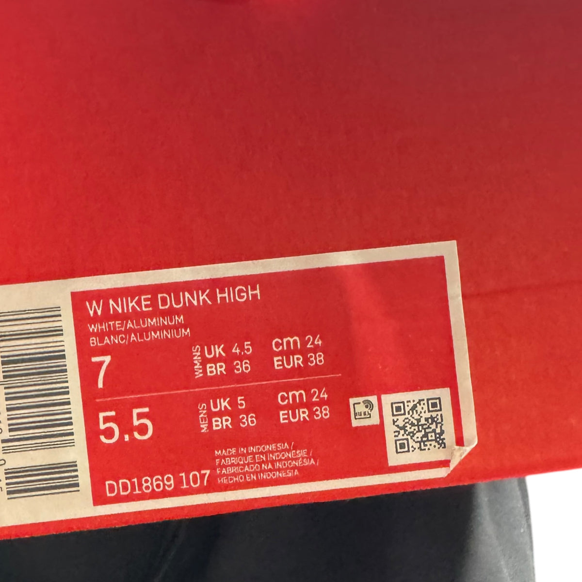 Dunk High Aluminium (38EU)