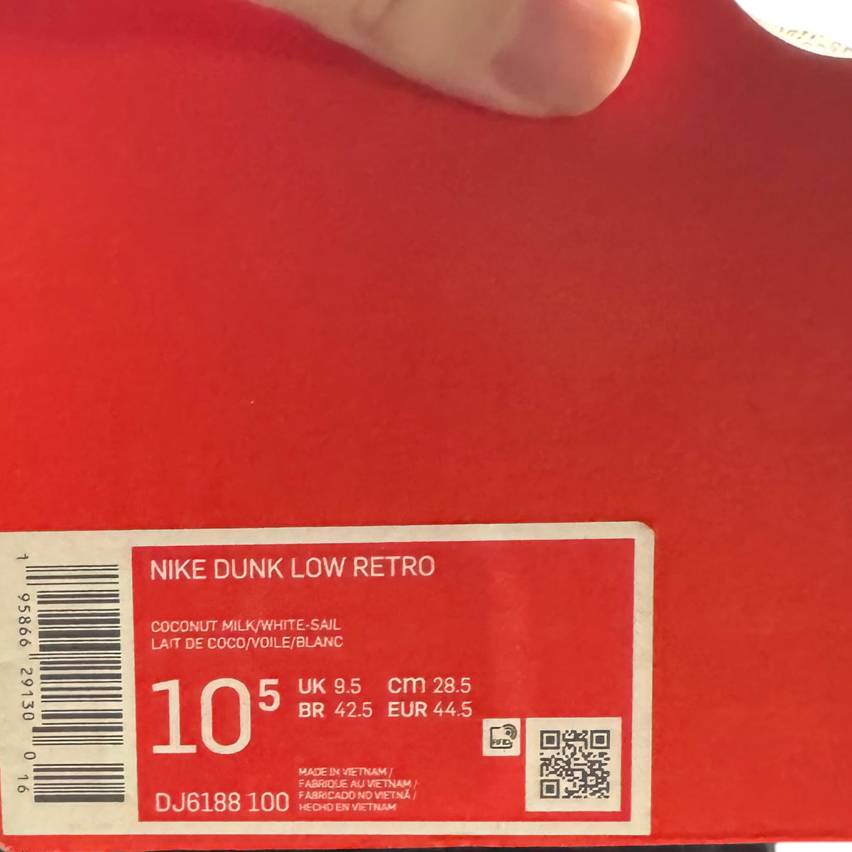 Dunk Low Coconut Milk (44.5EU)