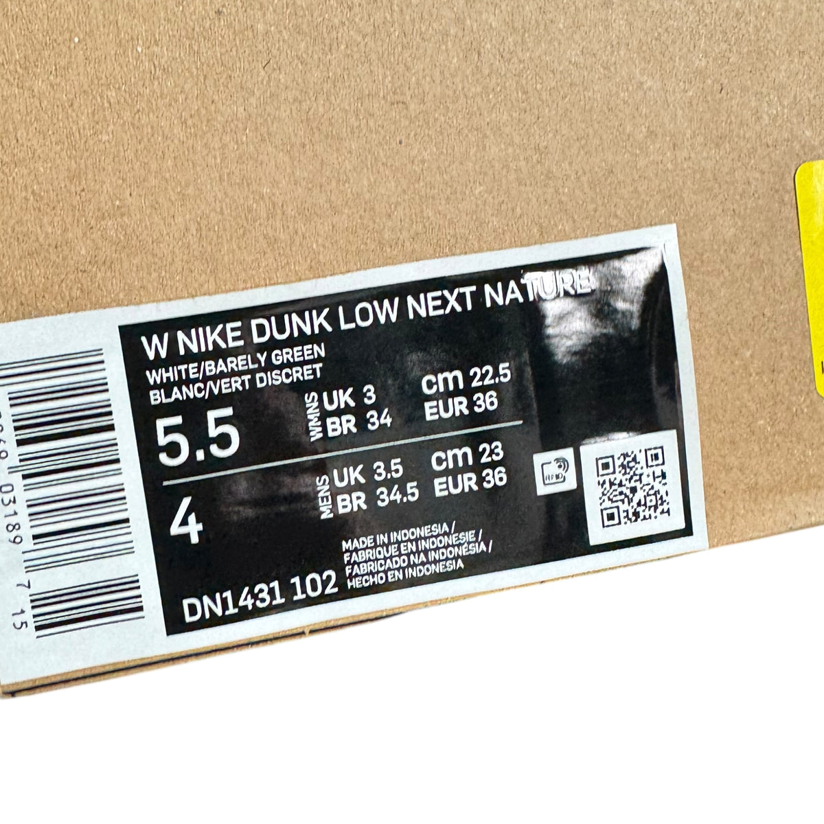 Dunk Low Next Nature Barely green DS (36EU)